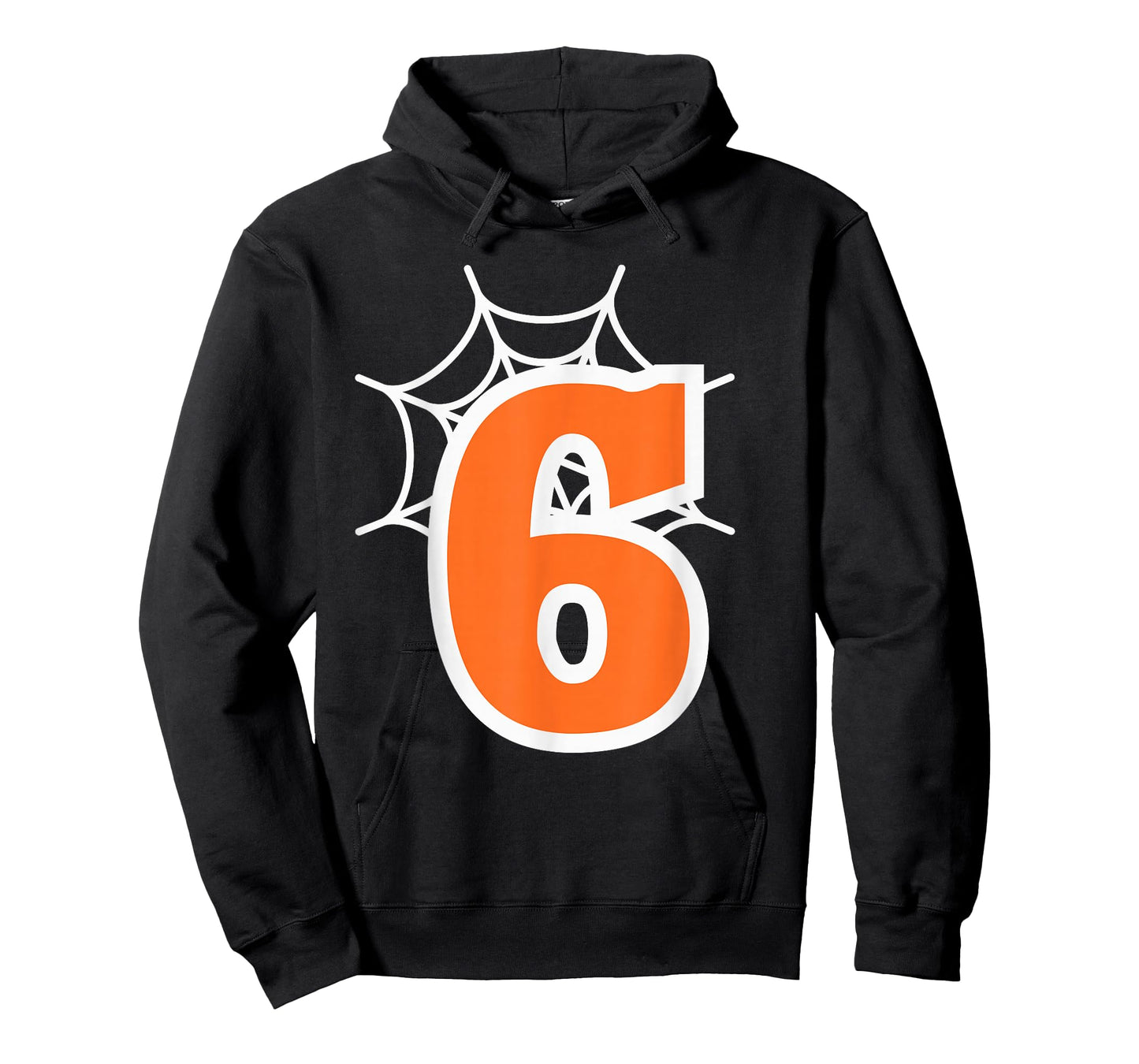 Number 6 Spider Web Six Seven Halloween T-Shirt