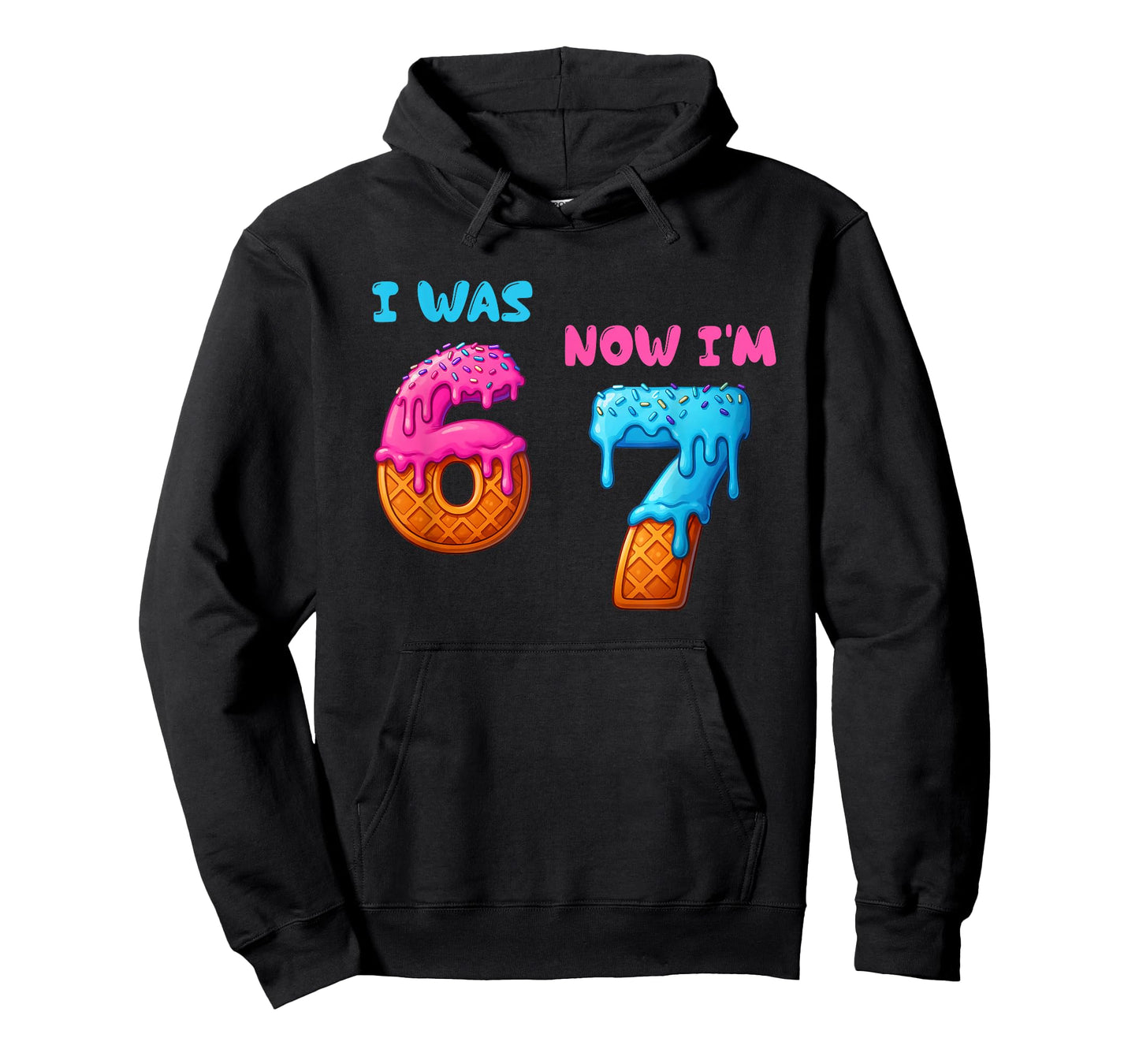 I was 6 Now I'm 7 Funny 7th Year Old Birthday 67 Meme T-Shirt