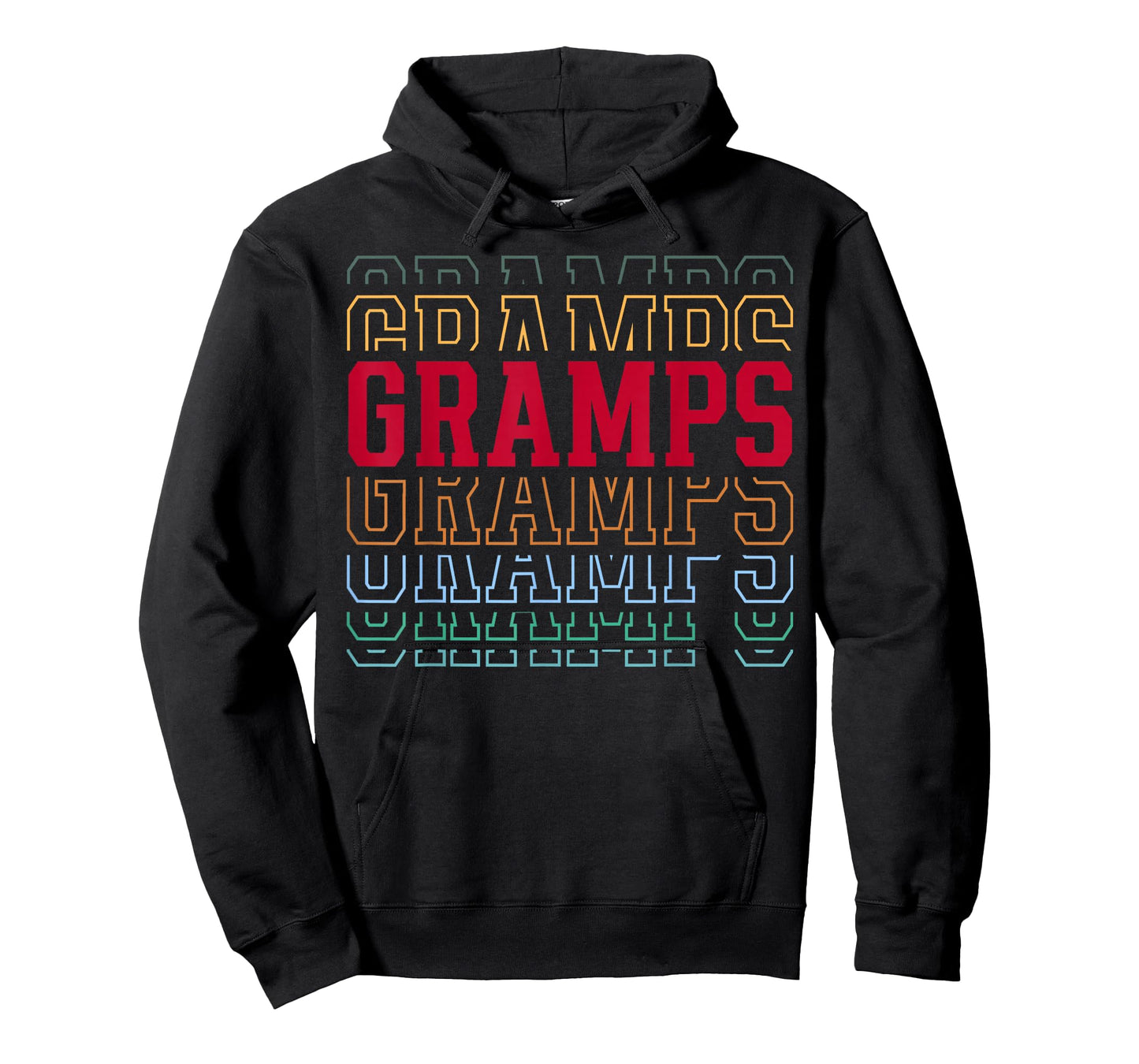 Gramps Funny Athletic Lettering Father's Day Grandpa T-Shirt