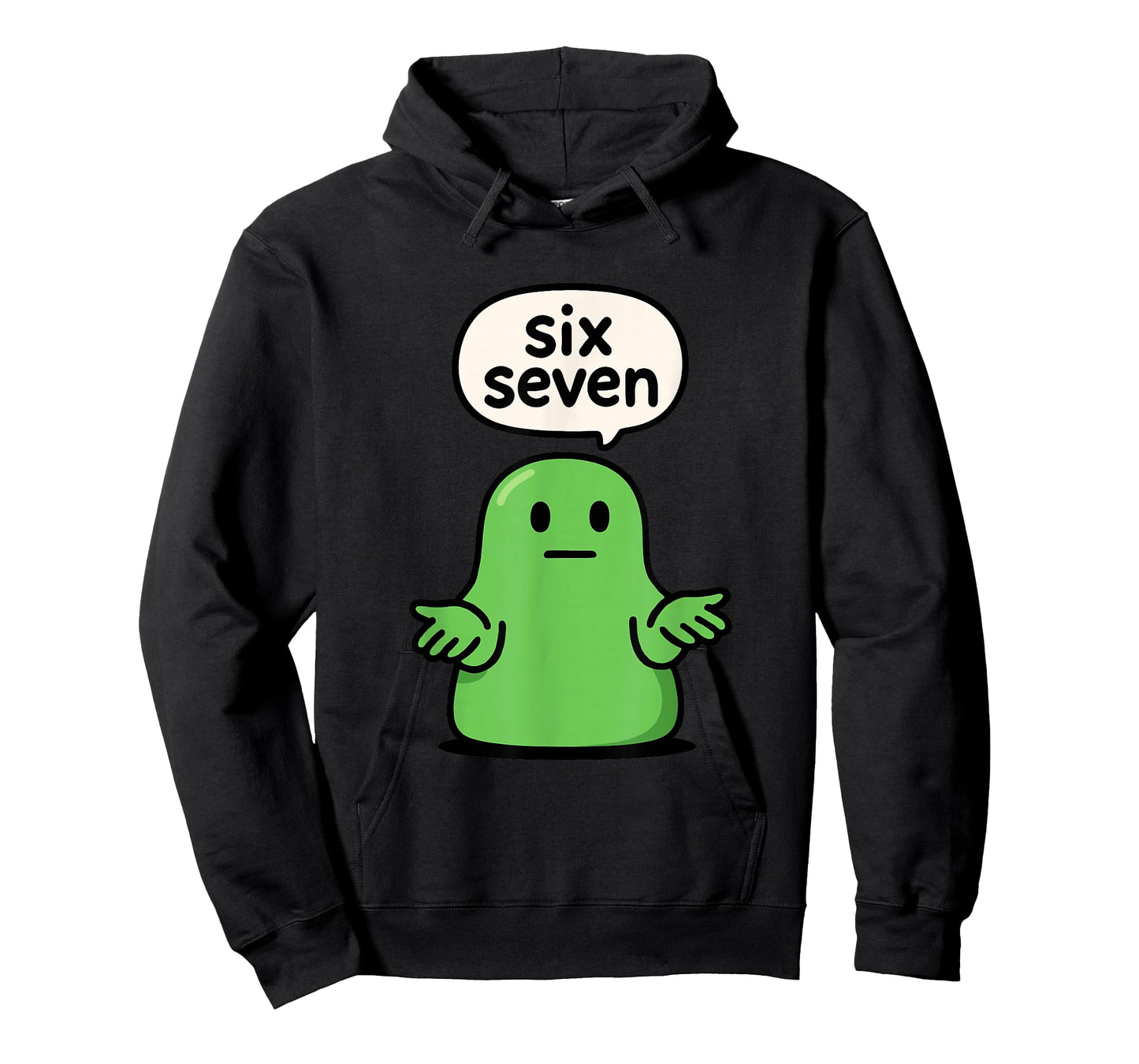 67 Six Seven 6-7 Green Blob Slime - Funny Kids Brainrot Meme T-Shirt
