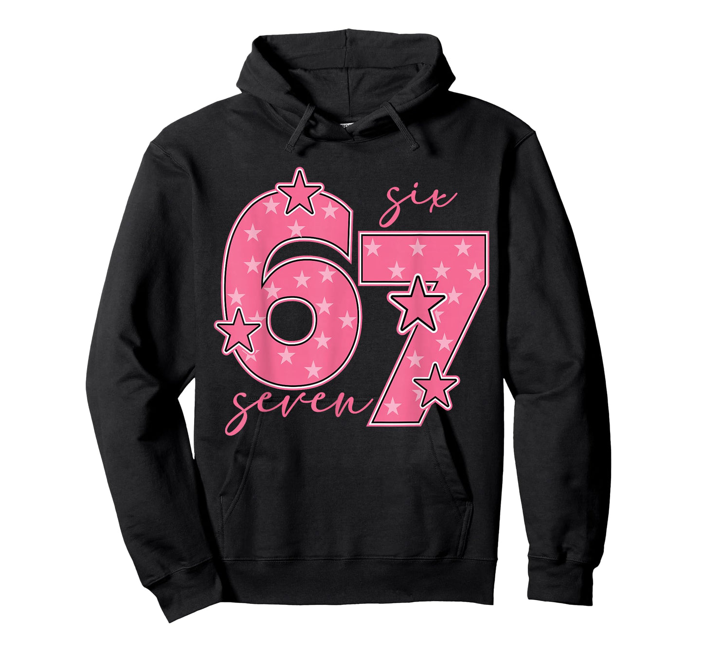 67 Meme Six Seven Gen Alpha Slang Cute Pink 6 7 Girls T-Shirt