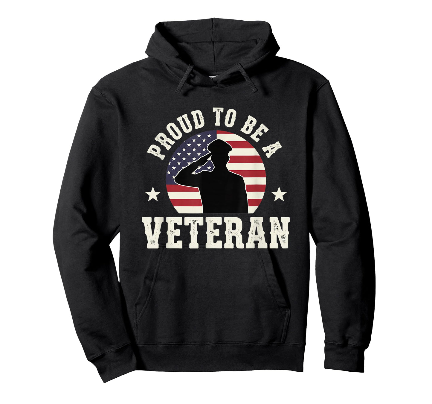 Christian Proud to Be A Veteran - American Flag Salute T-Shirt