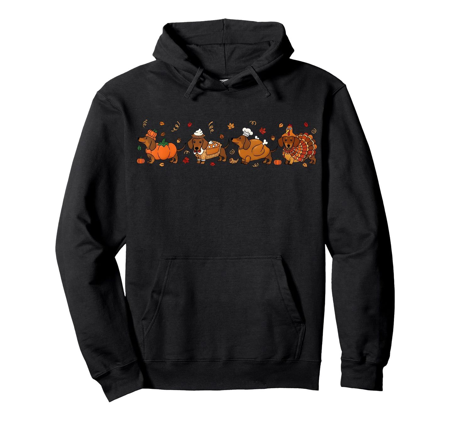 Thanksgiving Dachshund Weiner Dog Fall Pumpkin Pie Weenie T-Shirt