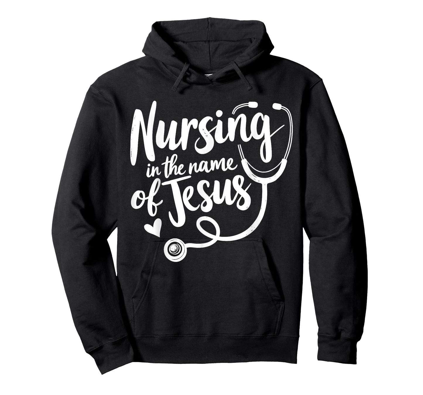 Nursing in The Name of Jesus Christian Nurse T-Shirt