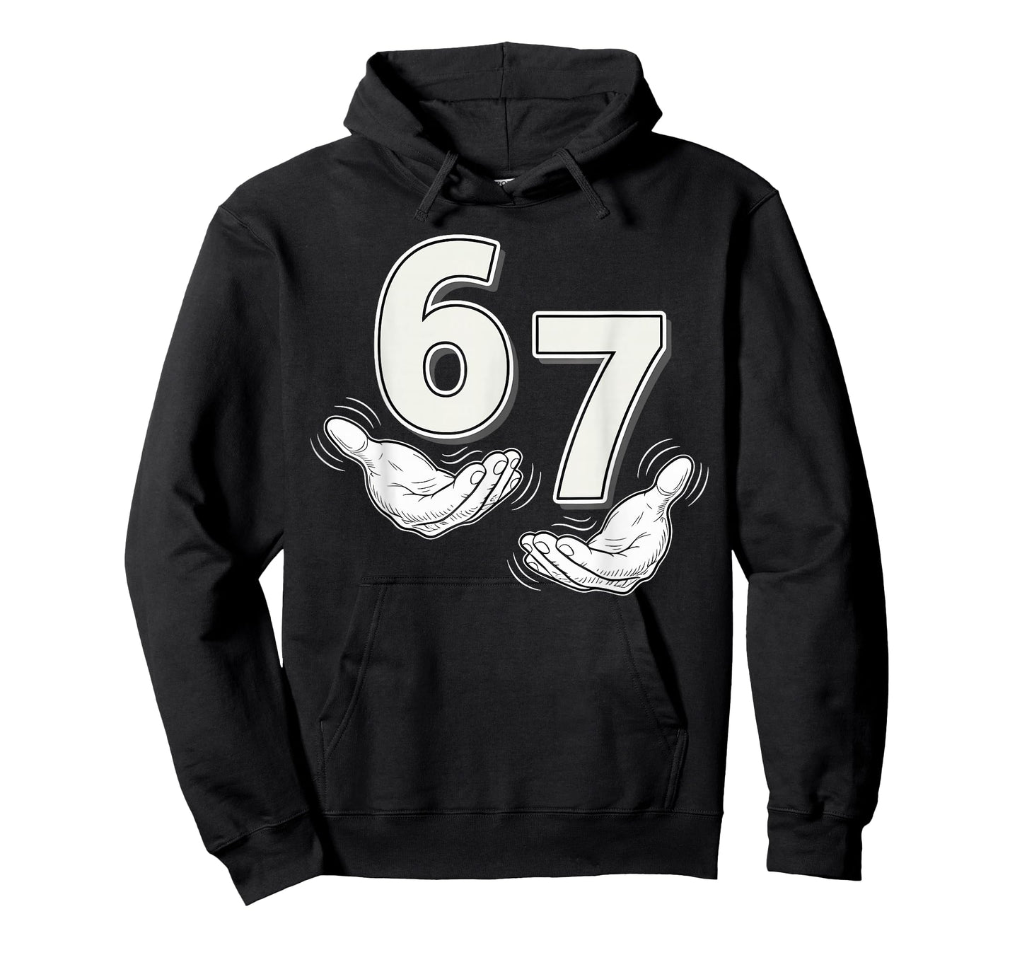 Six Seven 67 6 7 Kids 67 Teen Boys 6-7 Meme Hands Funny 67 T-Shirt