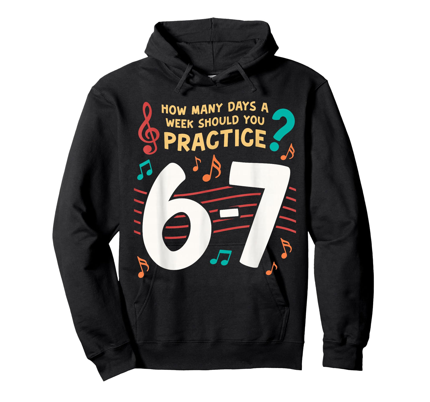 Funny Six Seven 6 7 Meme for Music Teacher T-Shirt
