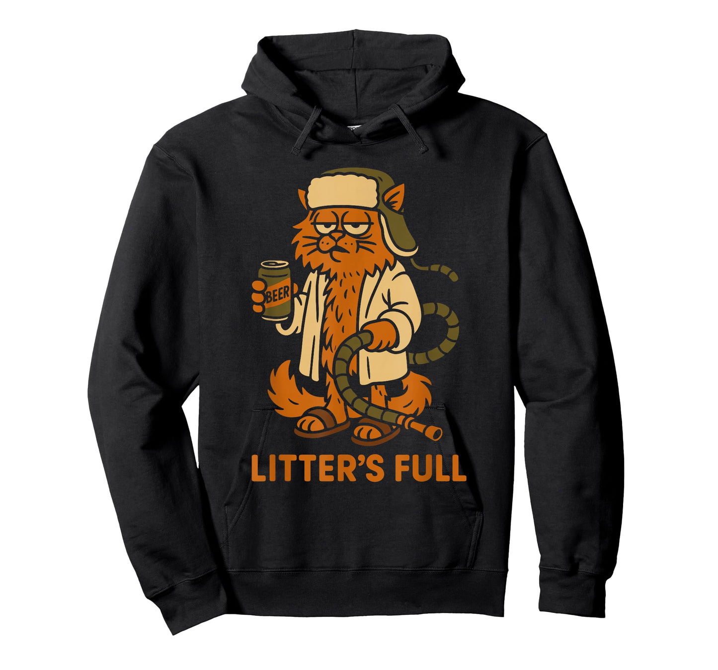 Litter’s Full Funny Cat Lovers Christmas Xmas T-Shirt