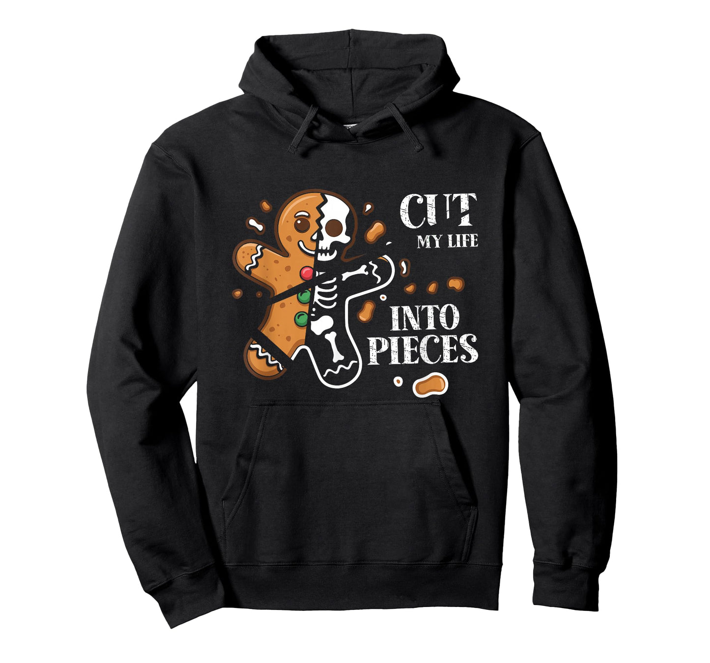 Cut My Life Into Pieces Gingerbread Christmas Elder Emo Xmas T-Shirt