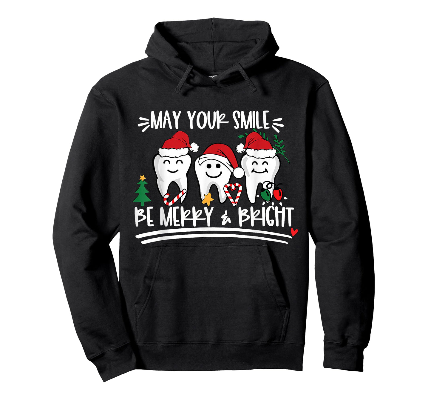 May Your Smile Be Merry and Bright Christmas Dentist Dental T-Shirt