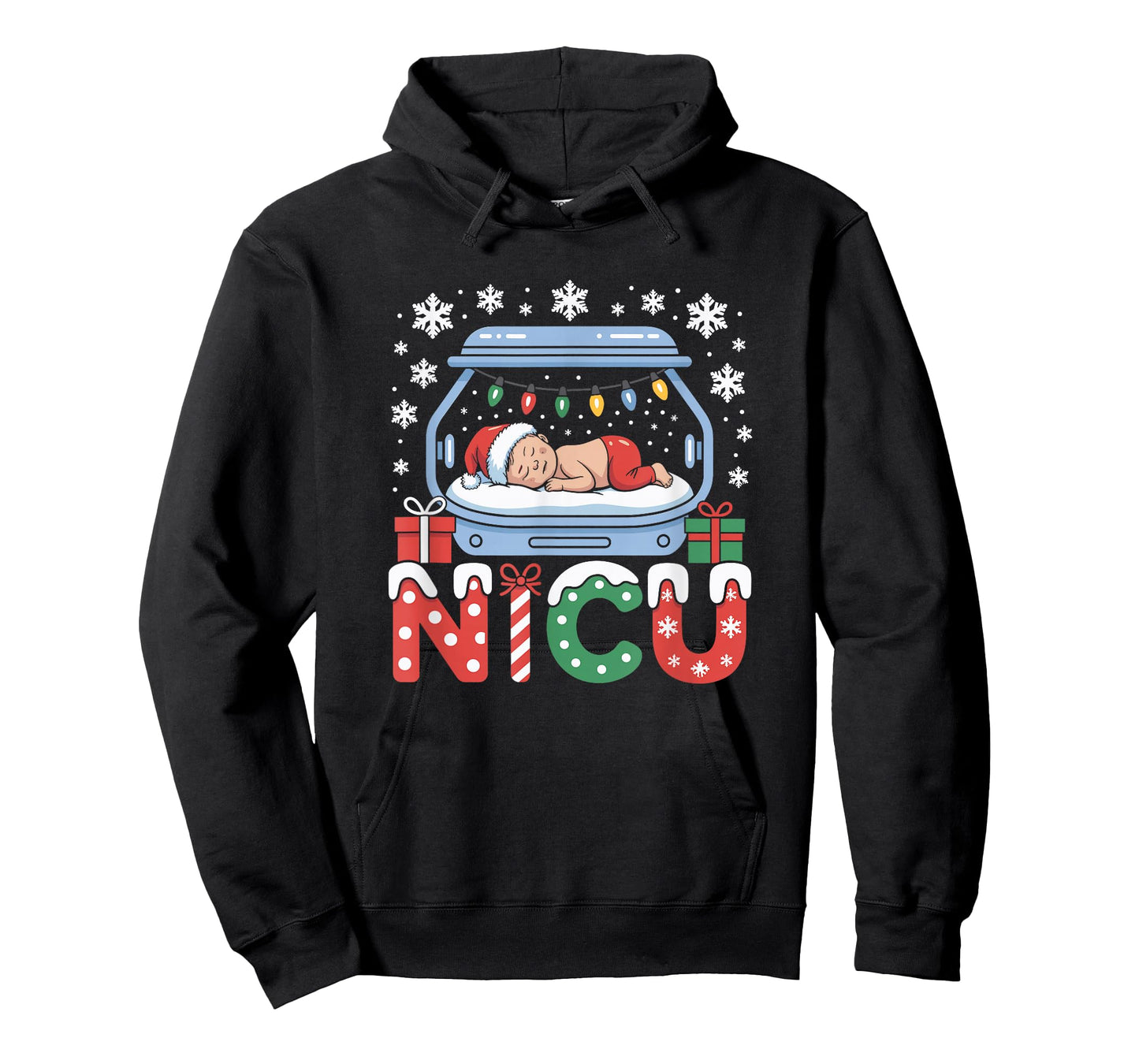 Neonatal Intensive Care Unit Xmas Funny Nicu Nurse Christmas T-Shirt