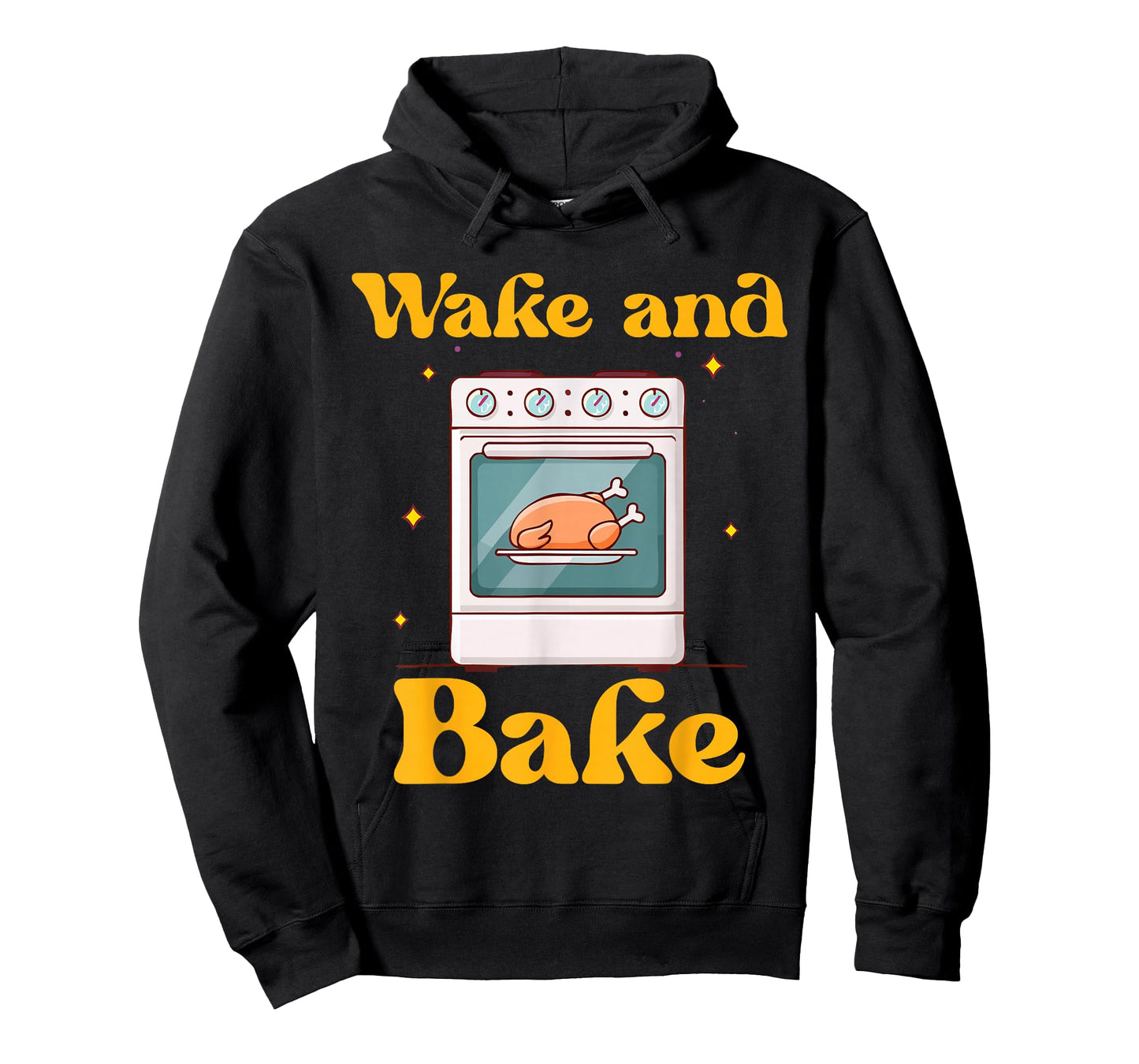 Funny Thanksgiving Cooking Wake and Bake Oven Turkey T-Shirt