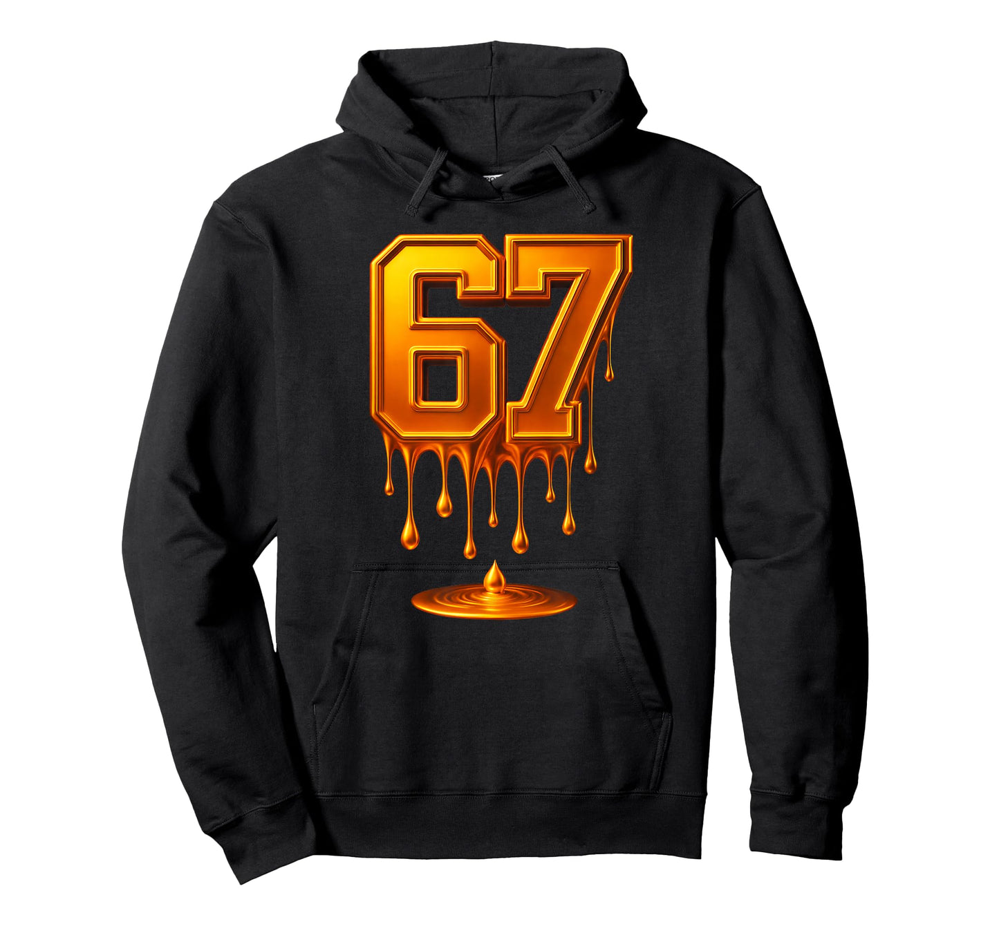 Dripping Gold 67 Meme Respect The Drip 67 Golden Aura Energy T-Shirt