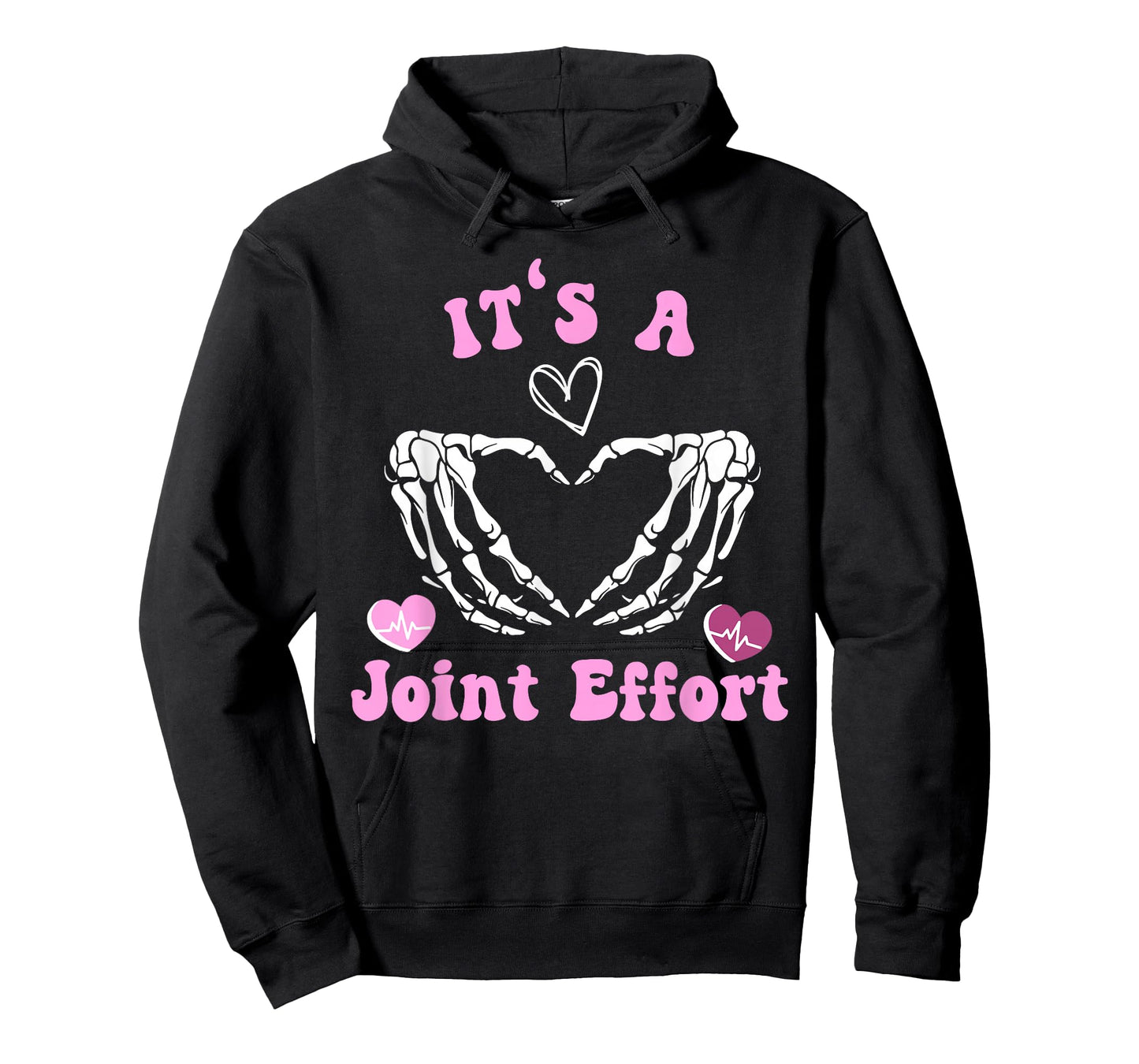 Skeleton Hand Heart Orthopedic Nurse It's A Joint Effort T-Shirt