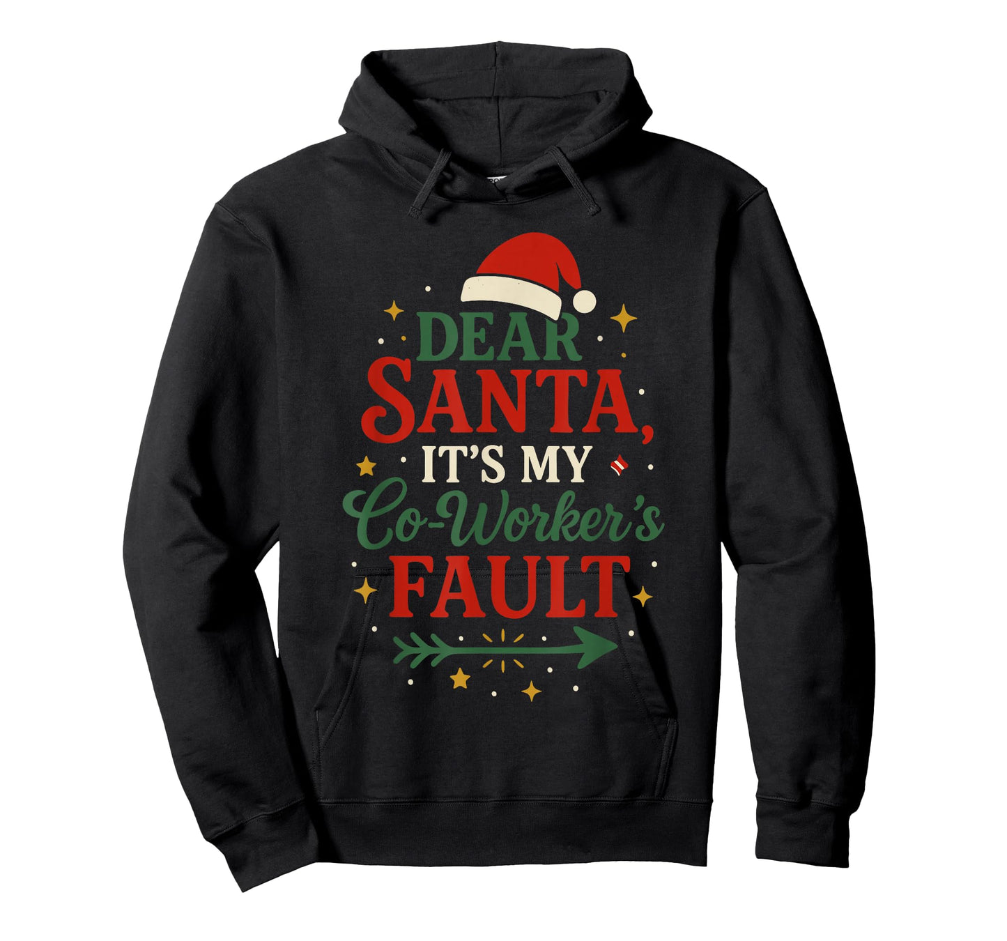 Dear Santa It’s My Co-Worker’s Fault Shirt, Office Christmas T-Shirt