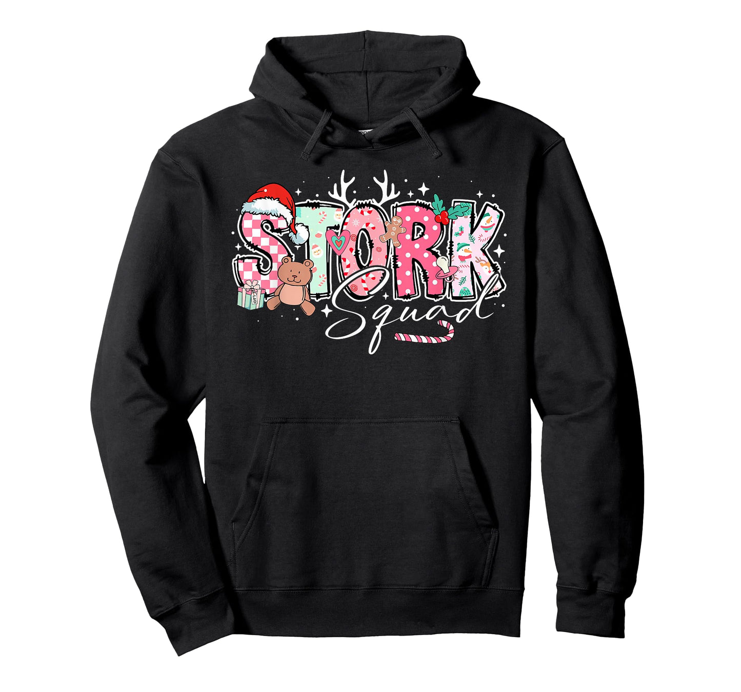 Stork Squad Labor and Delivery Nurse Christmas T-Shirt