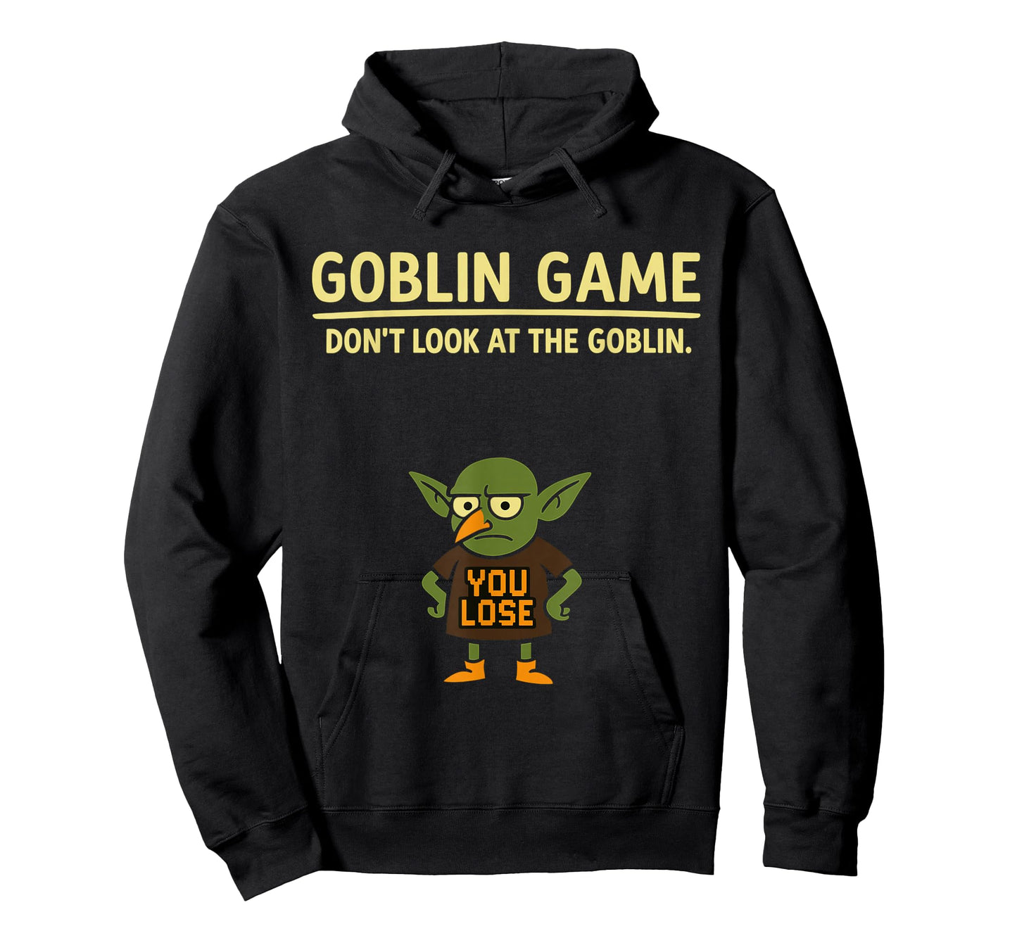 Joke Pun Funny Halloween Goblin Game Dont Look at The Goblin T-Shirt