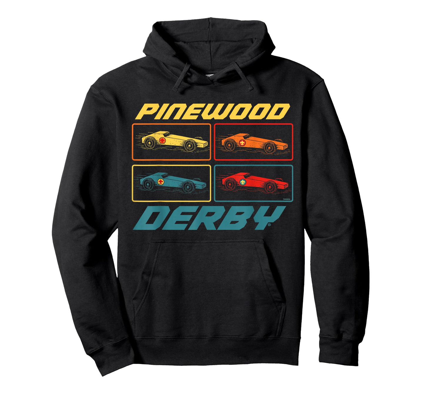 Classic Pinewood Derby Pop Art Cub Scouts Retro Race Cars T-Shirt