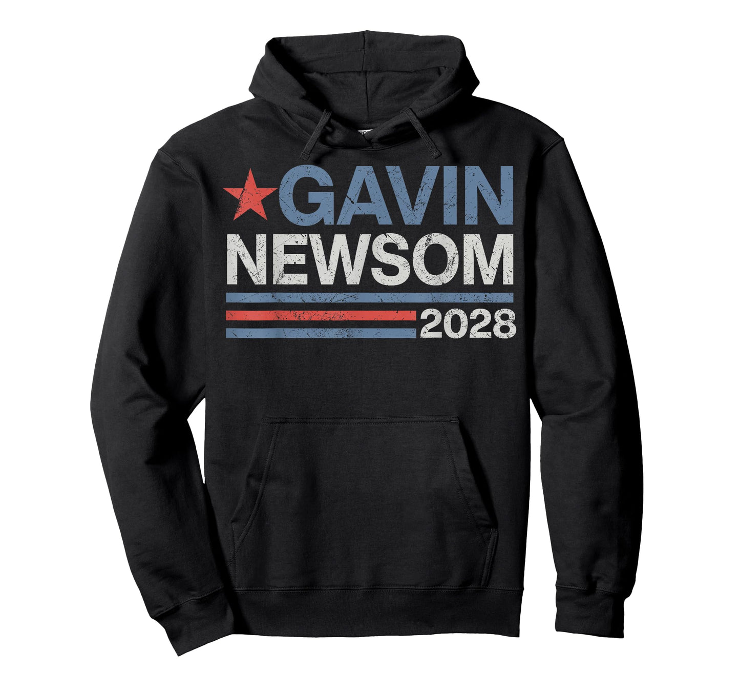 Newsom 2028 President 48 US Flag Election Campaign Men Women T-Shirt