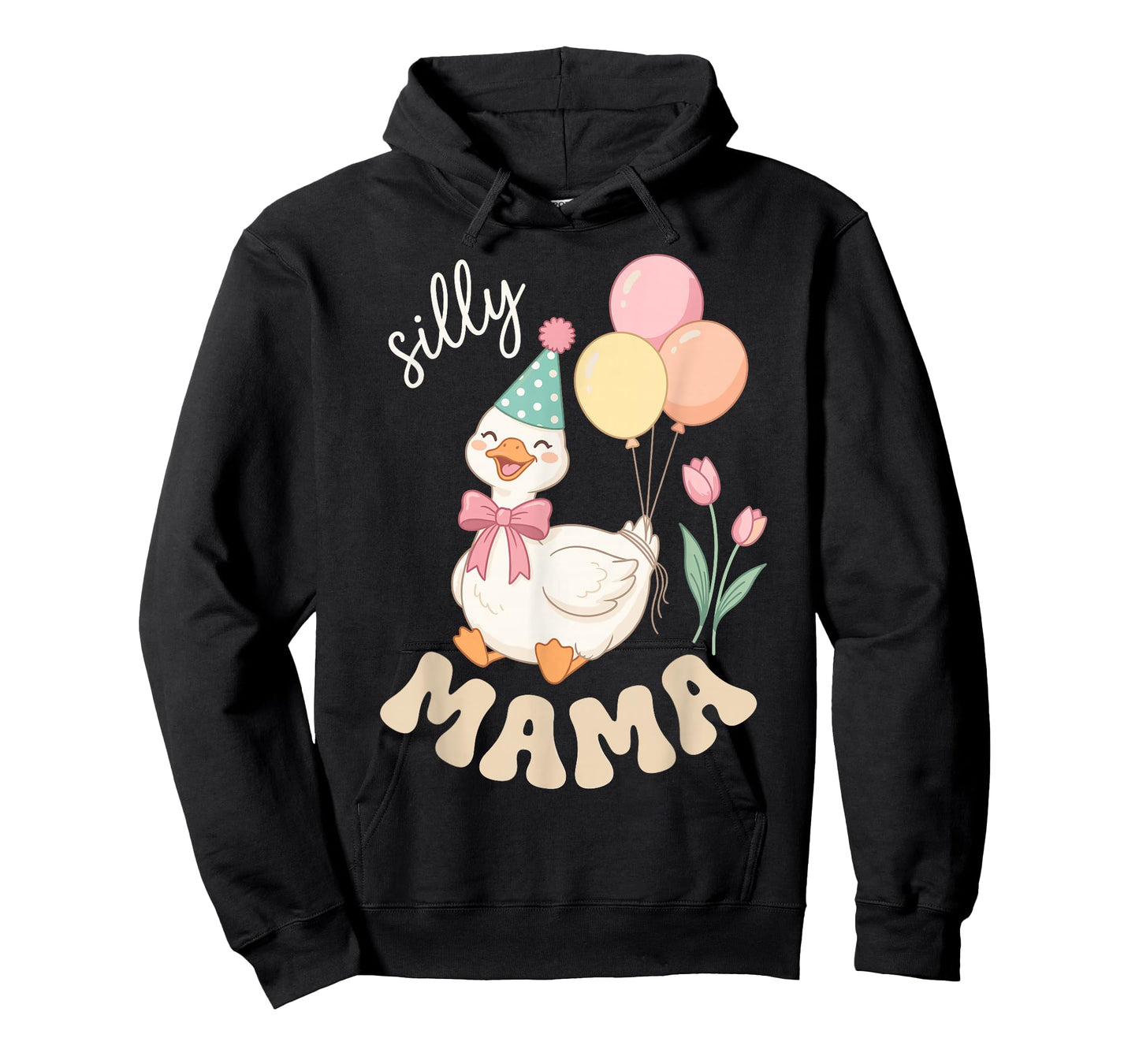 Funny Silly Mama Goose Mom Family Matching Birthday Party T-Shirt