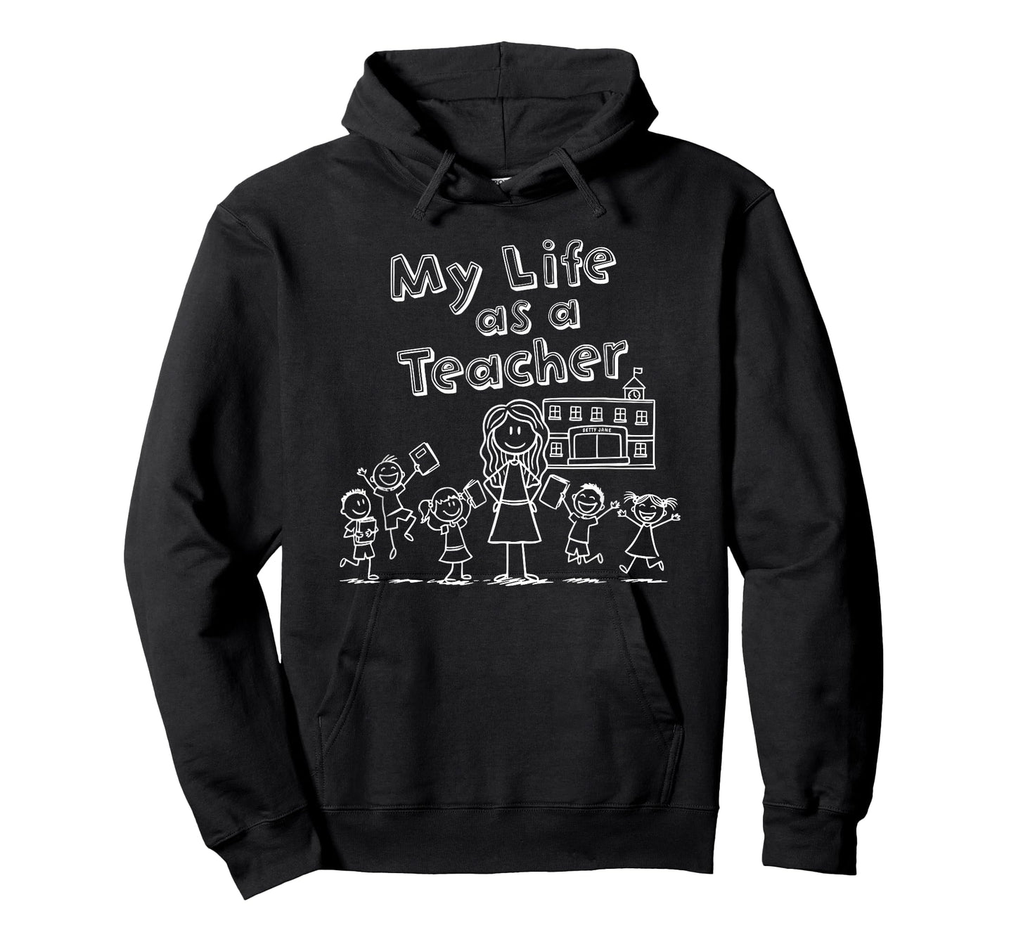 Education Stick Figure Design My Life as a Teacher T-Shirt