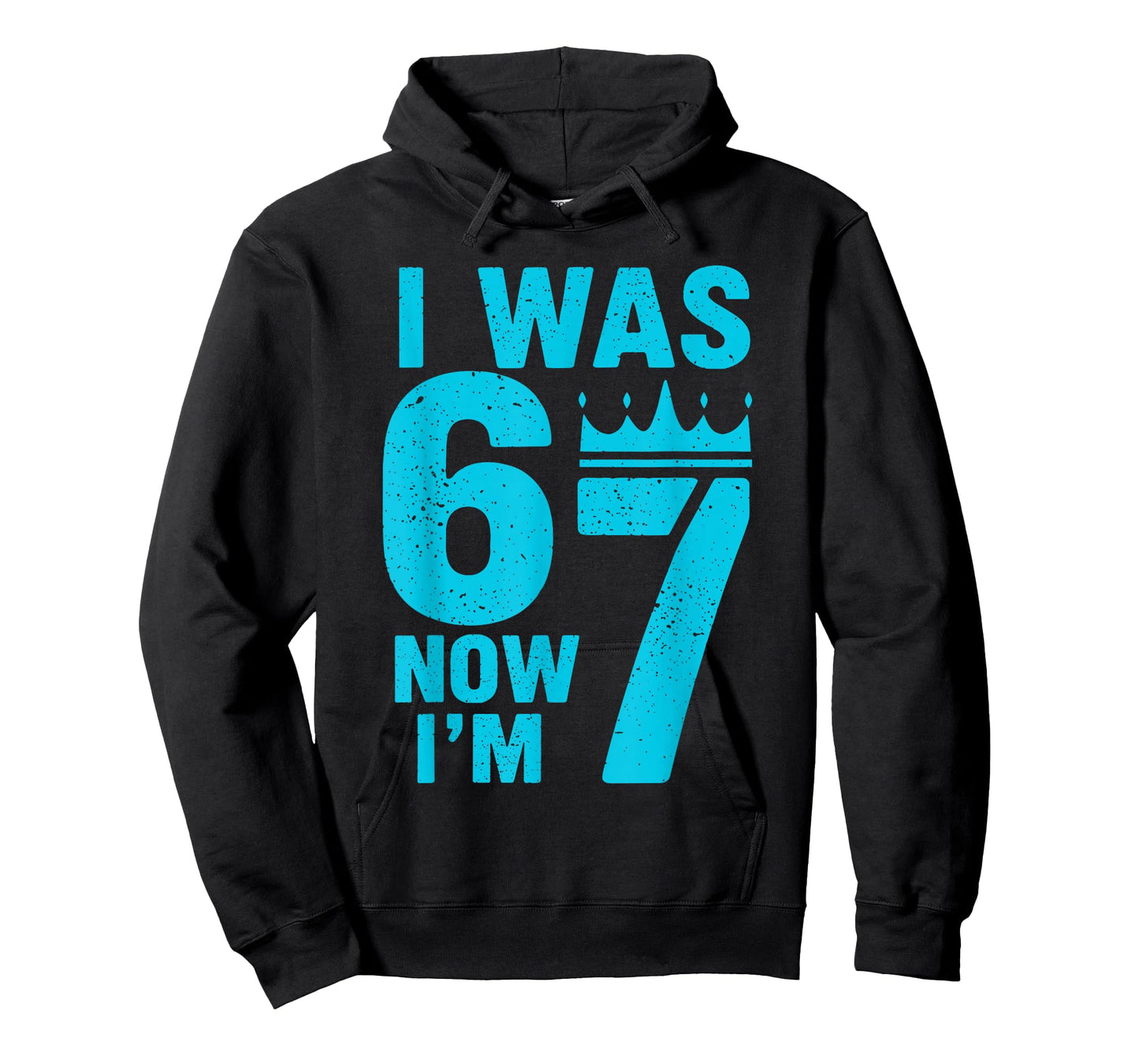 7th Birthday I was 6 Now Im 7 Six Seven 6 7 Kids Boys T-Shirt