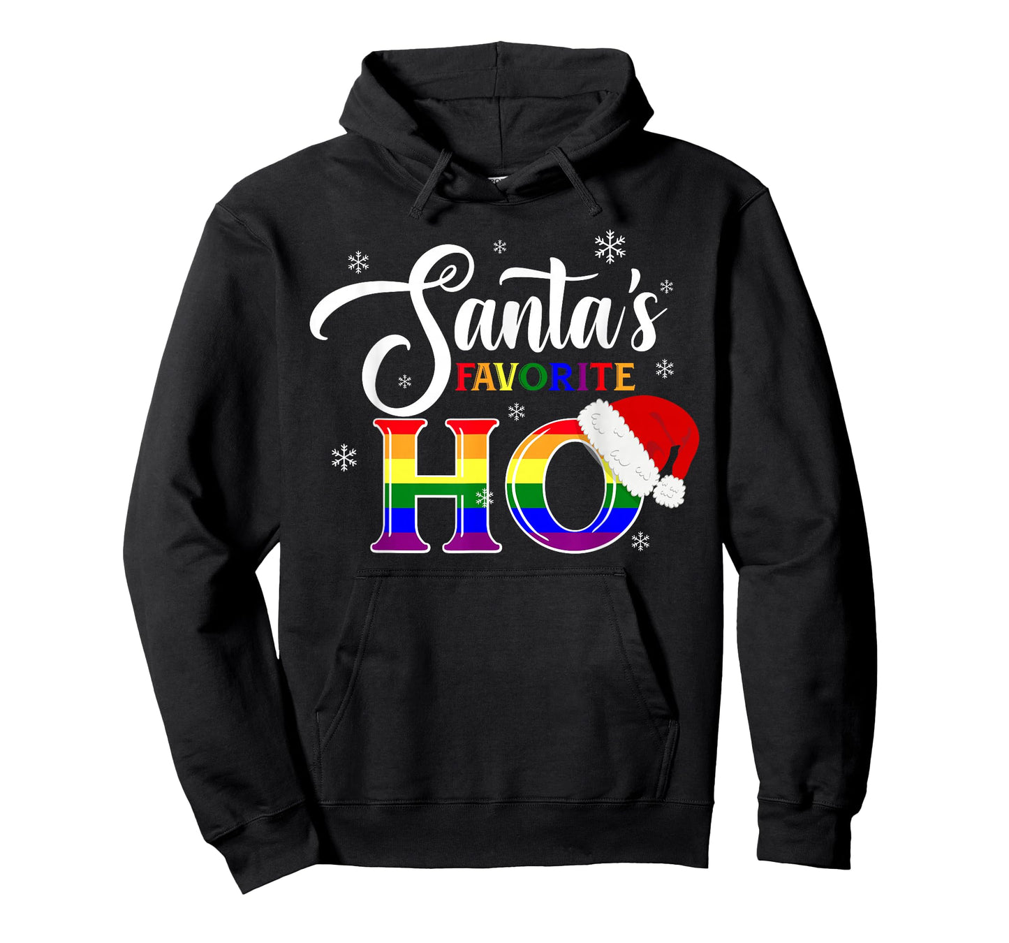 Ugly Sweater Christmas LGBT Gay Lesbian Santas Favorite Ho T-Shirt