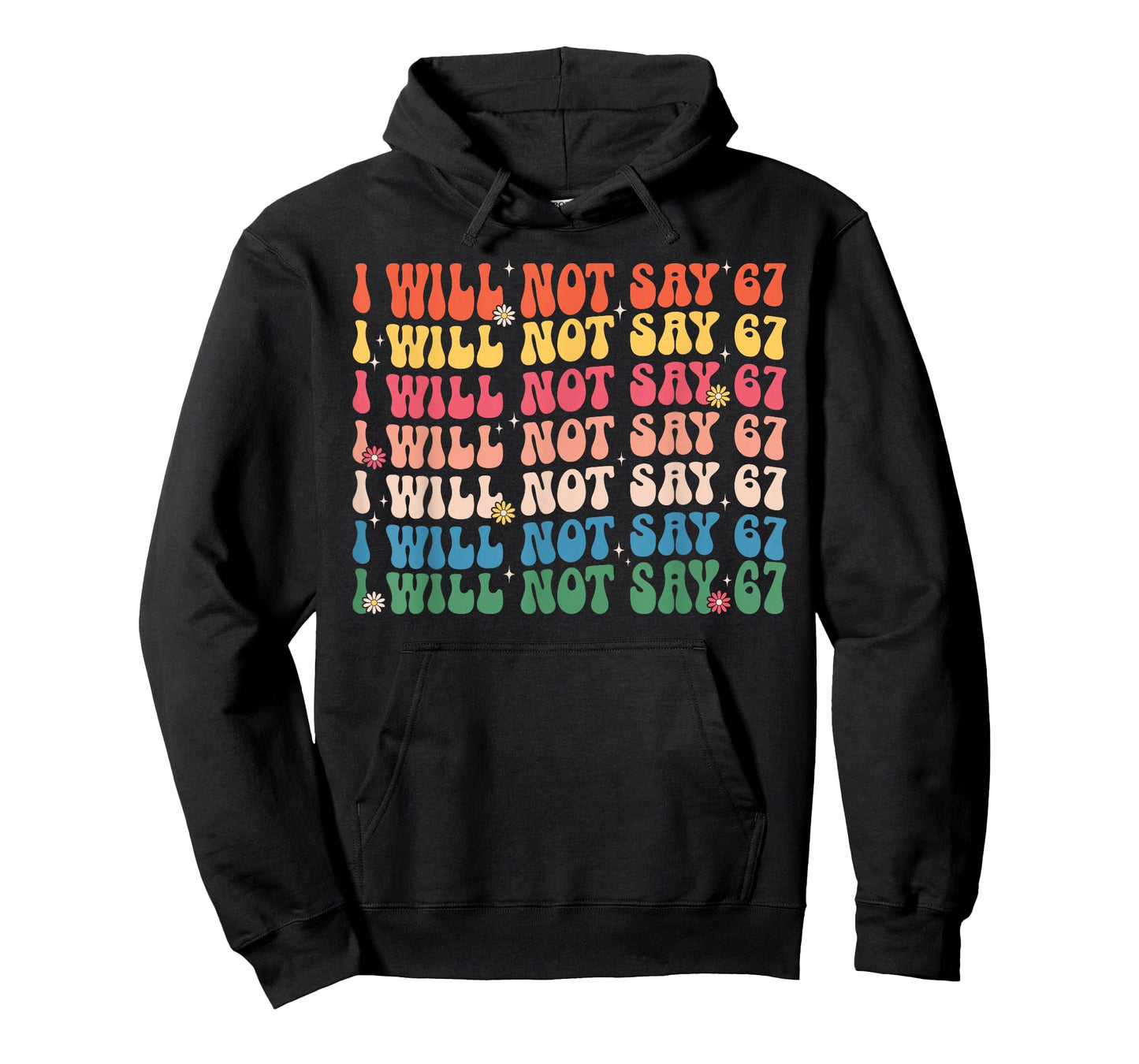 67 Write Lines Six Seven 7endy 6 7endy Retro Groovy 67 Meme T-Shirt