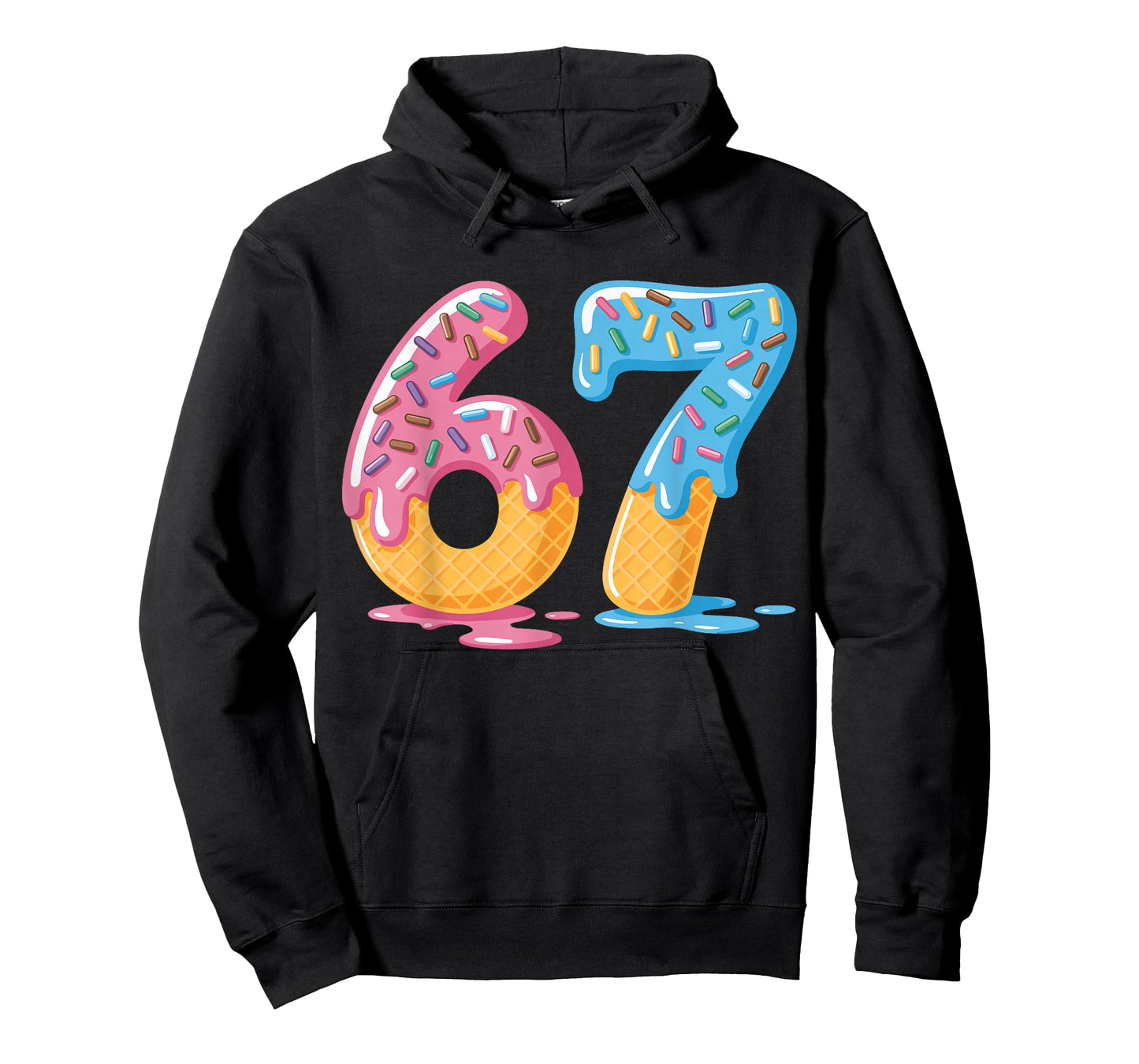 67 Shirt Ice Cream Shorts Funny Meme Slang Six Seven 6 7 T-Shirt