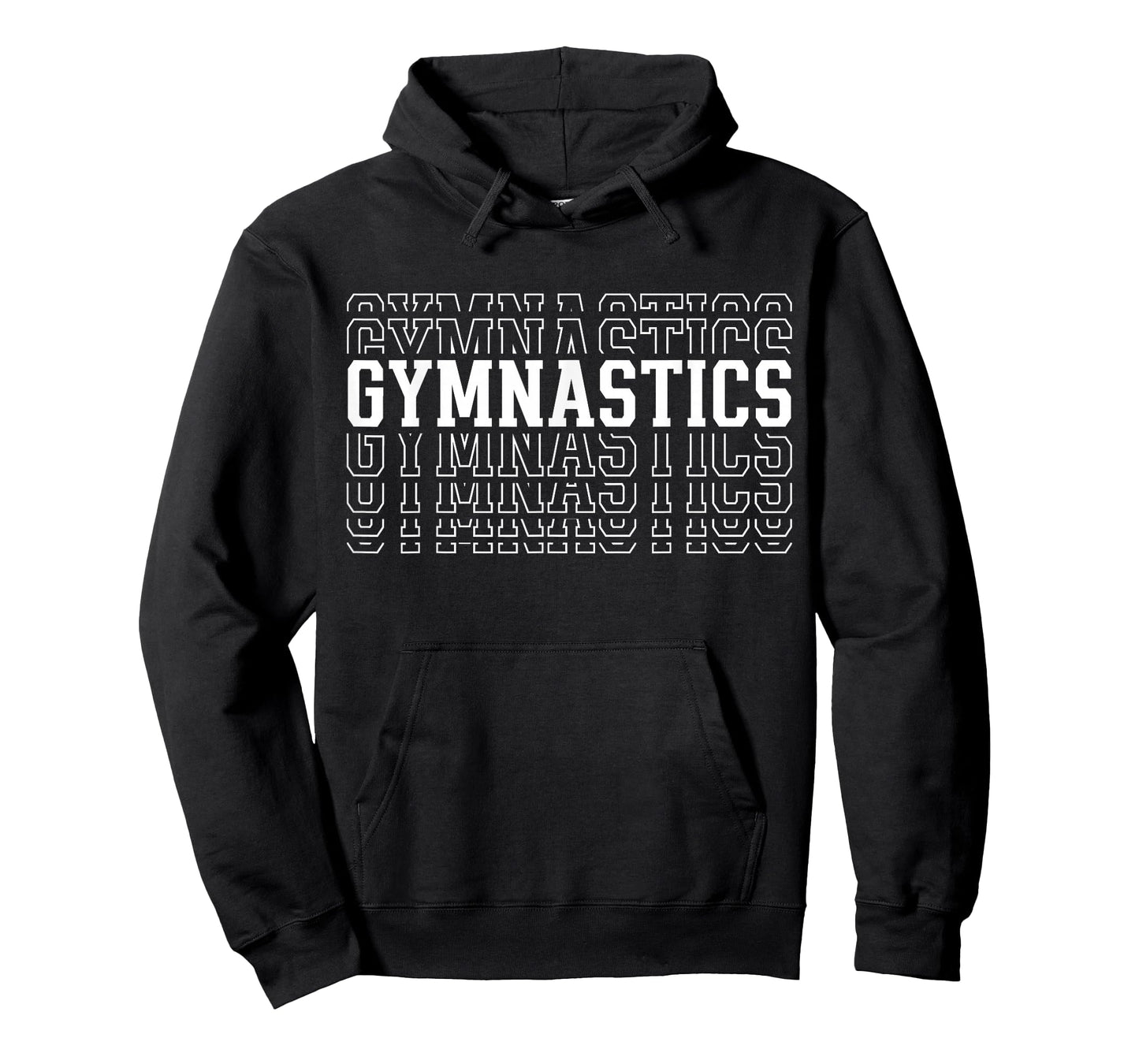 Gymnastics Funny Layered Text Gymnast Coach Youth T-Shirt