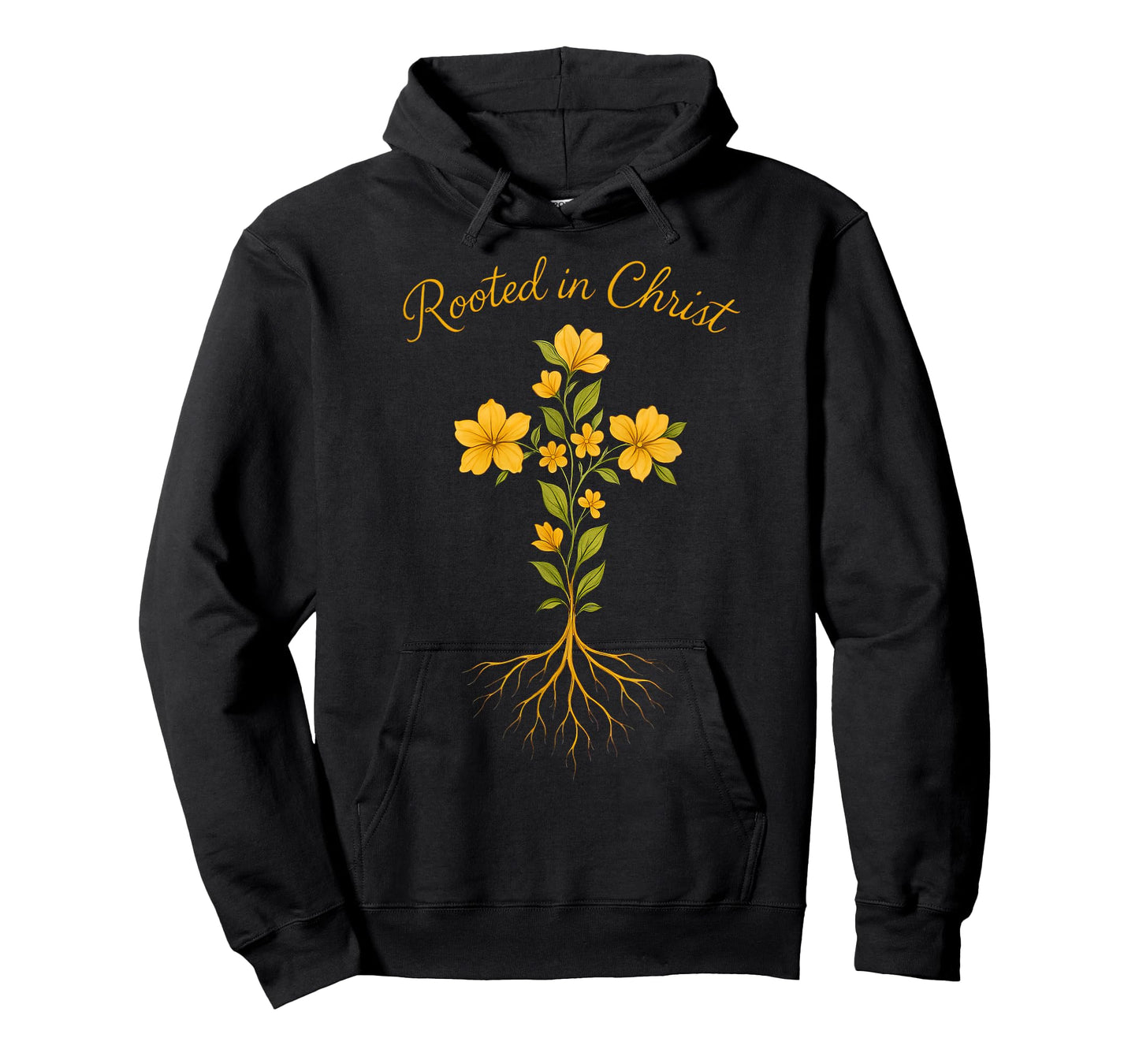 Christian Graphic Tee Rooted in Christ for Women Faith Jesus T-Shirt