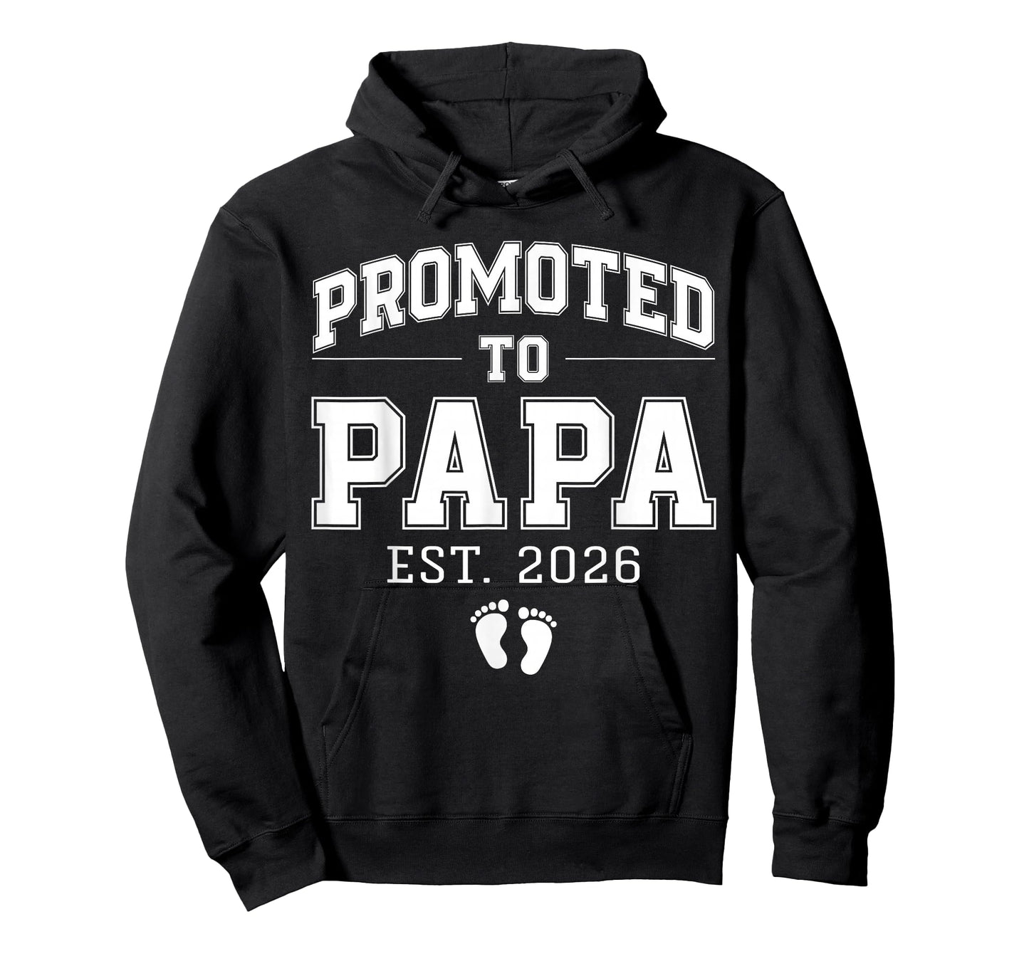 Promoted to Papa Est 2026 Varsity First Time Dad to Be T-Shirt
