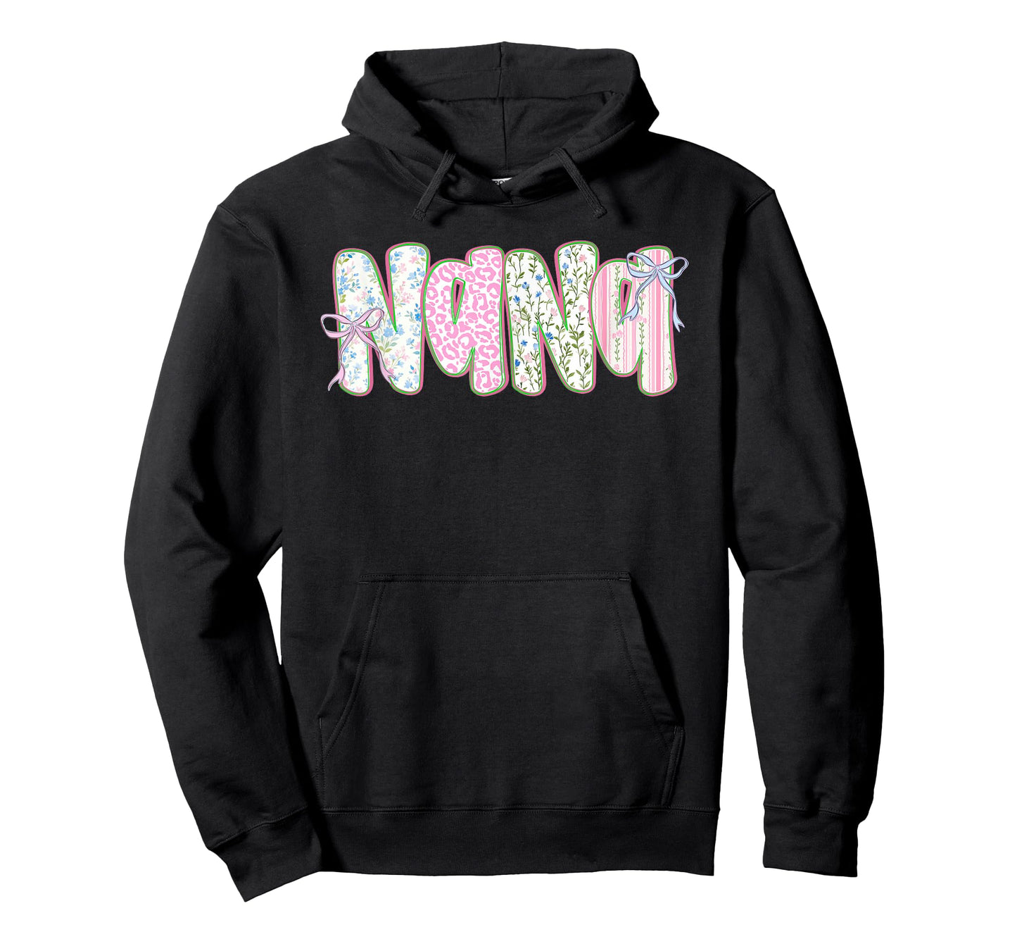 Nana Floral Coquette Bow Mother's Day Cute Women Grandma T-Shirt