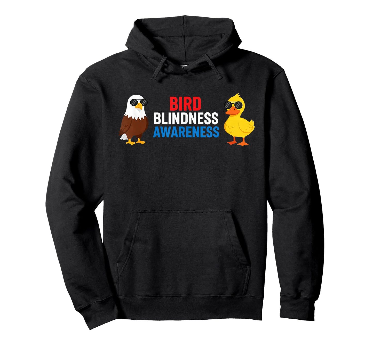 Bird Blindness Awareness Funny Design for Animal Lovers T-Shirt