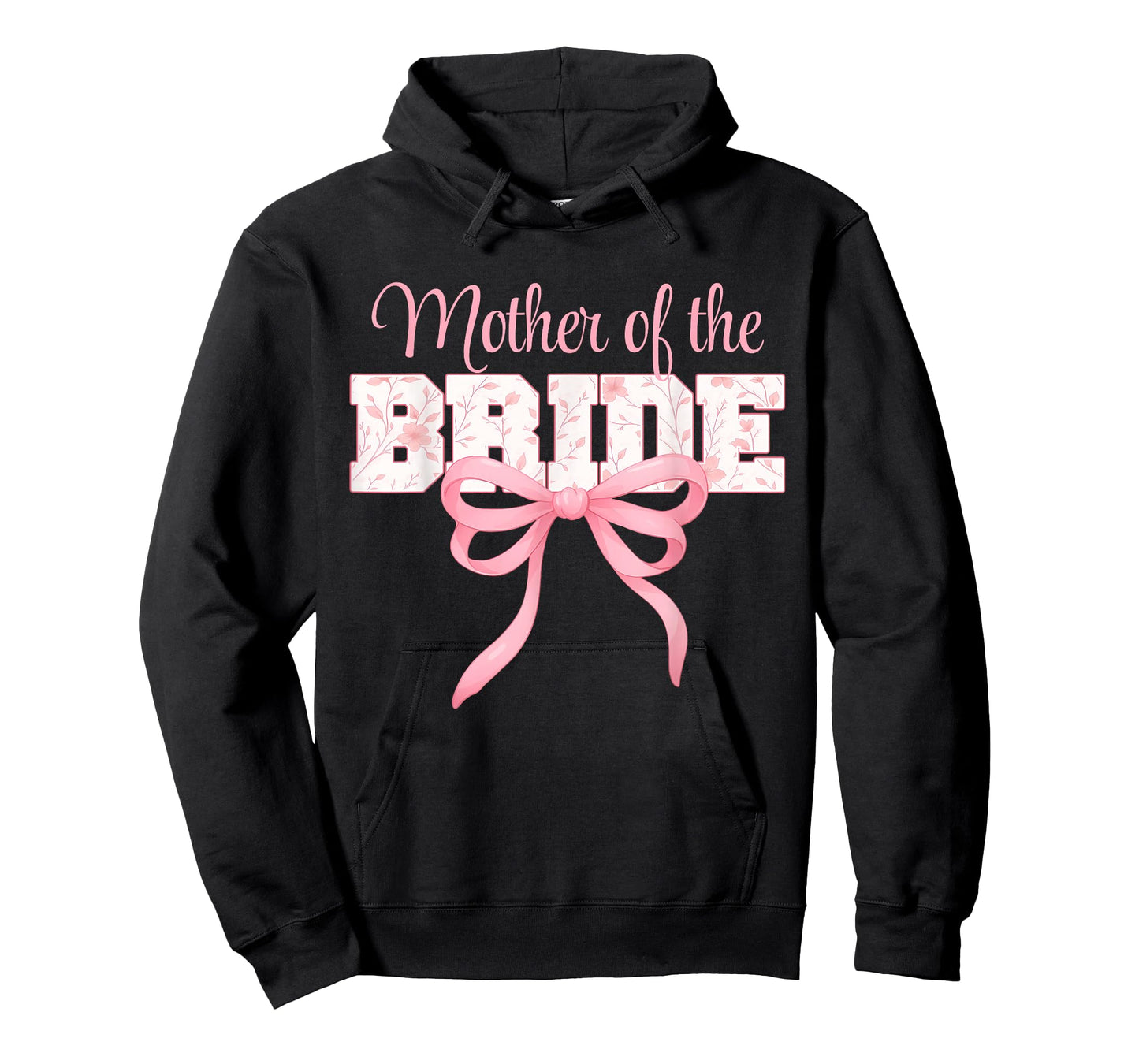 Mother of The Bride Cute Coquette Bow Floral Matching Bridal T-Shirt