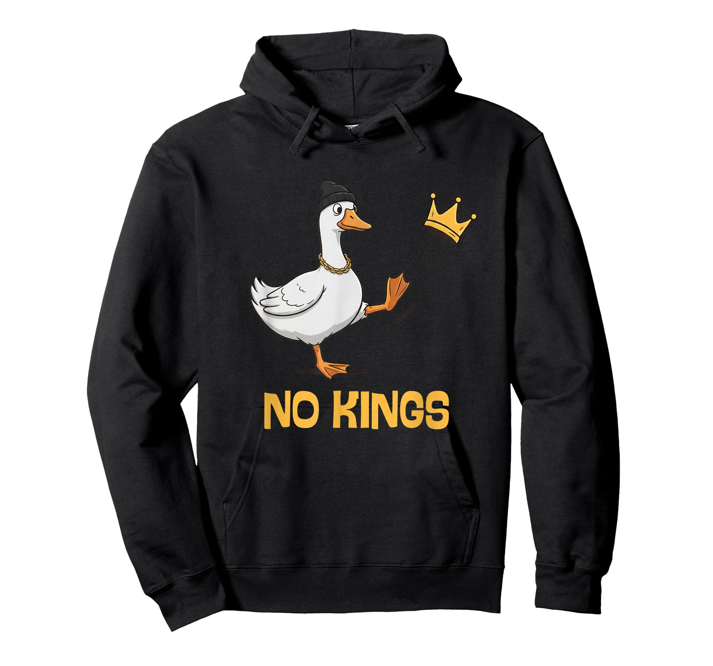 No Kings in America Silly Goose Resist Protest Retro Sign T-Shirt