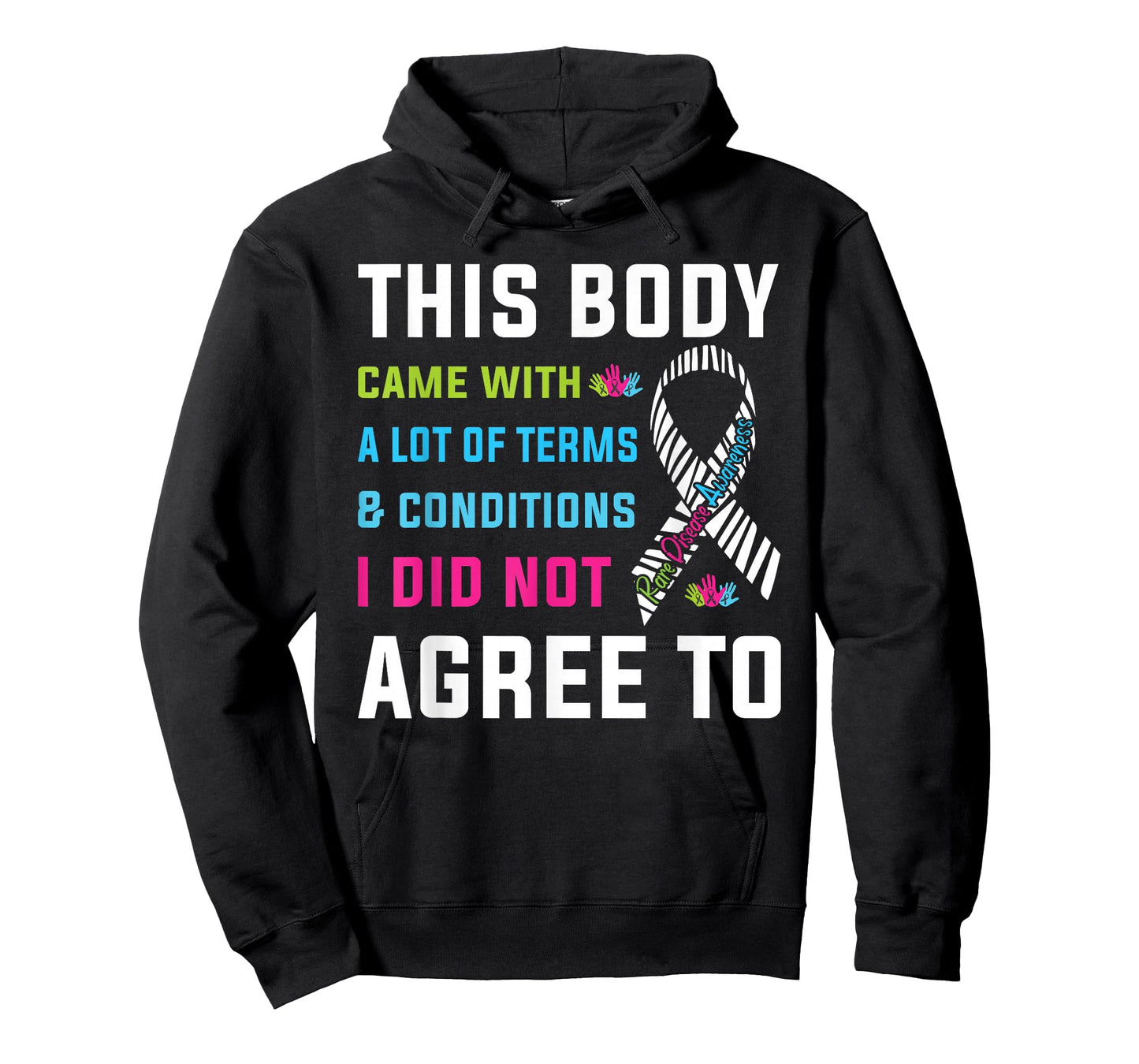 Rare Disease Awareness Day Zebra Ribbon 2026 Warrior T-Shirt