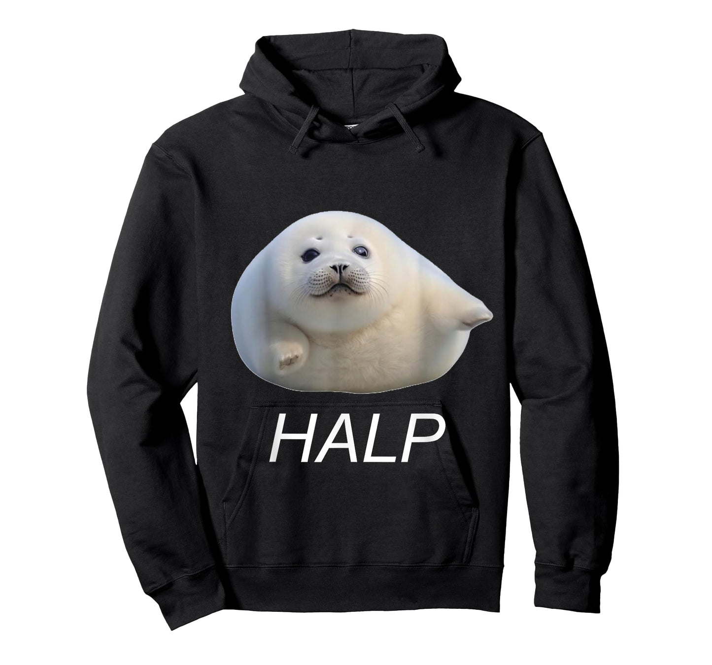 Funny Gen Z Ugly Cute Baby Seal Meme Halp T-Shirt
