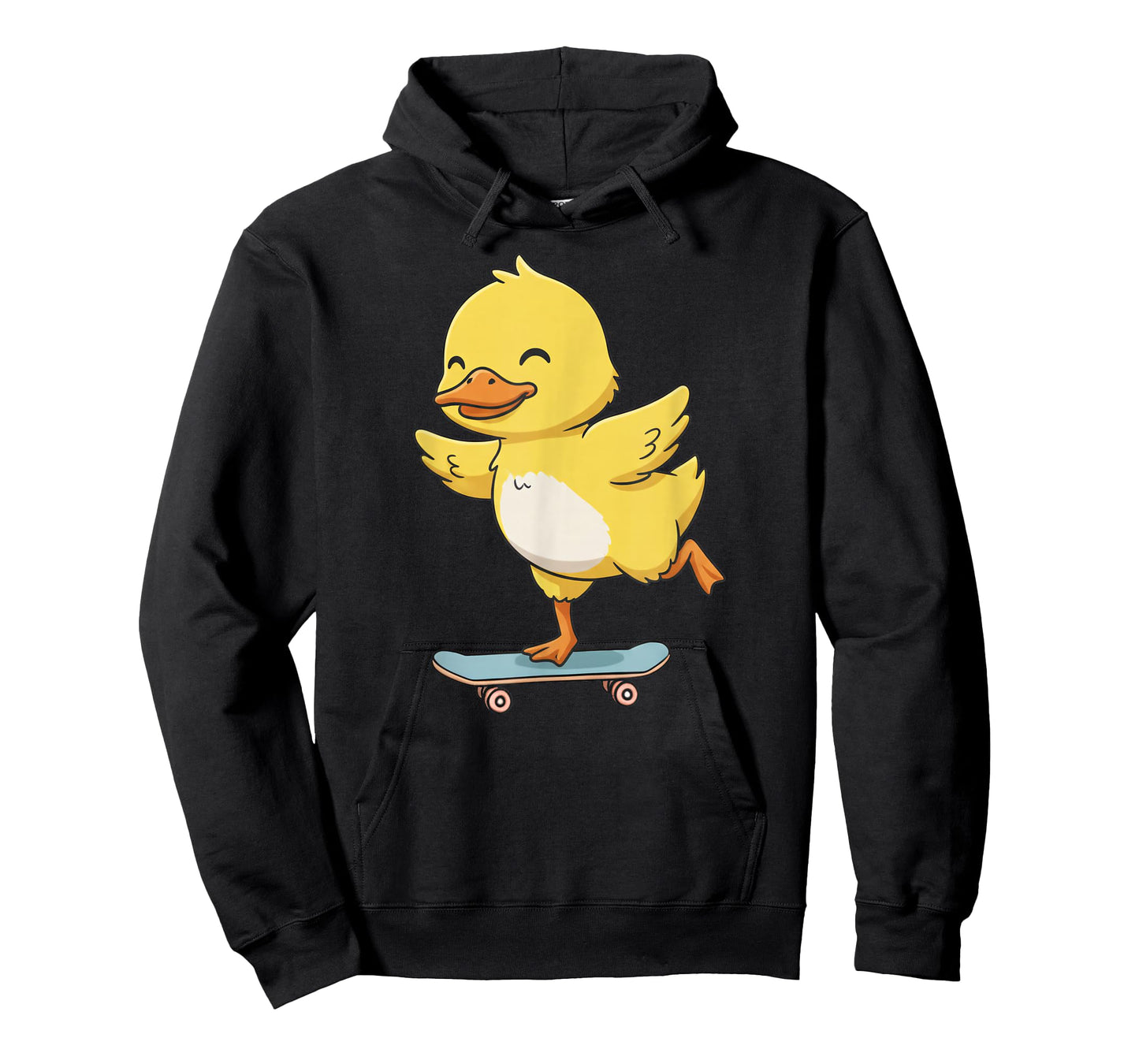 Funny Yellow Duck Skater Skateboard Ballerina Zoo Boys Girls T-Shirt