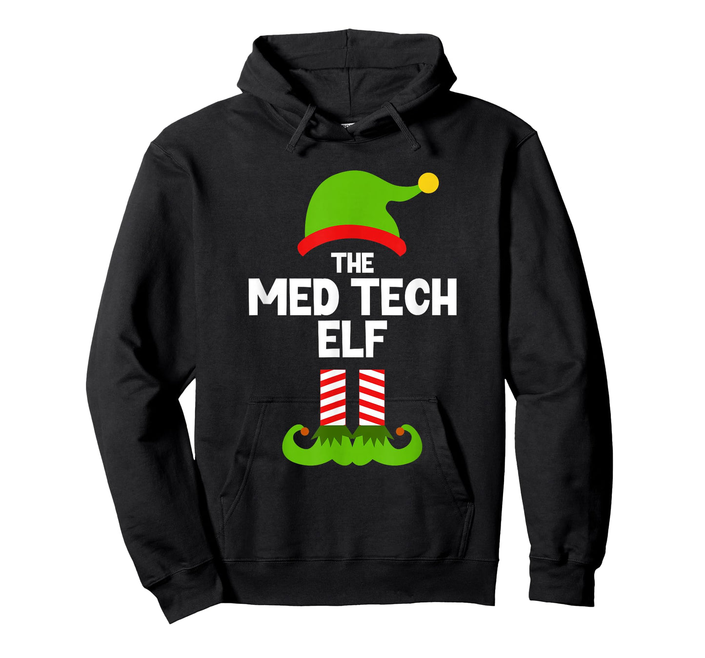 Funny I'm The Med Tech Elf Christmas Xmas Medical T-Shirt