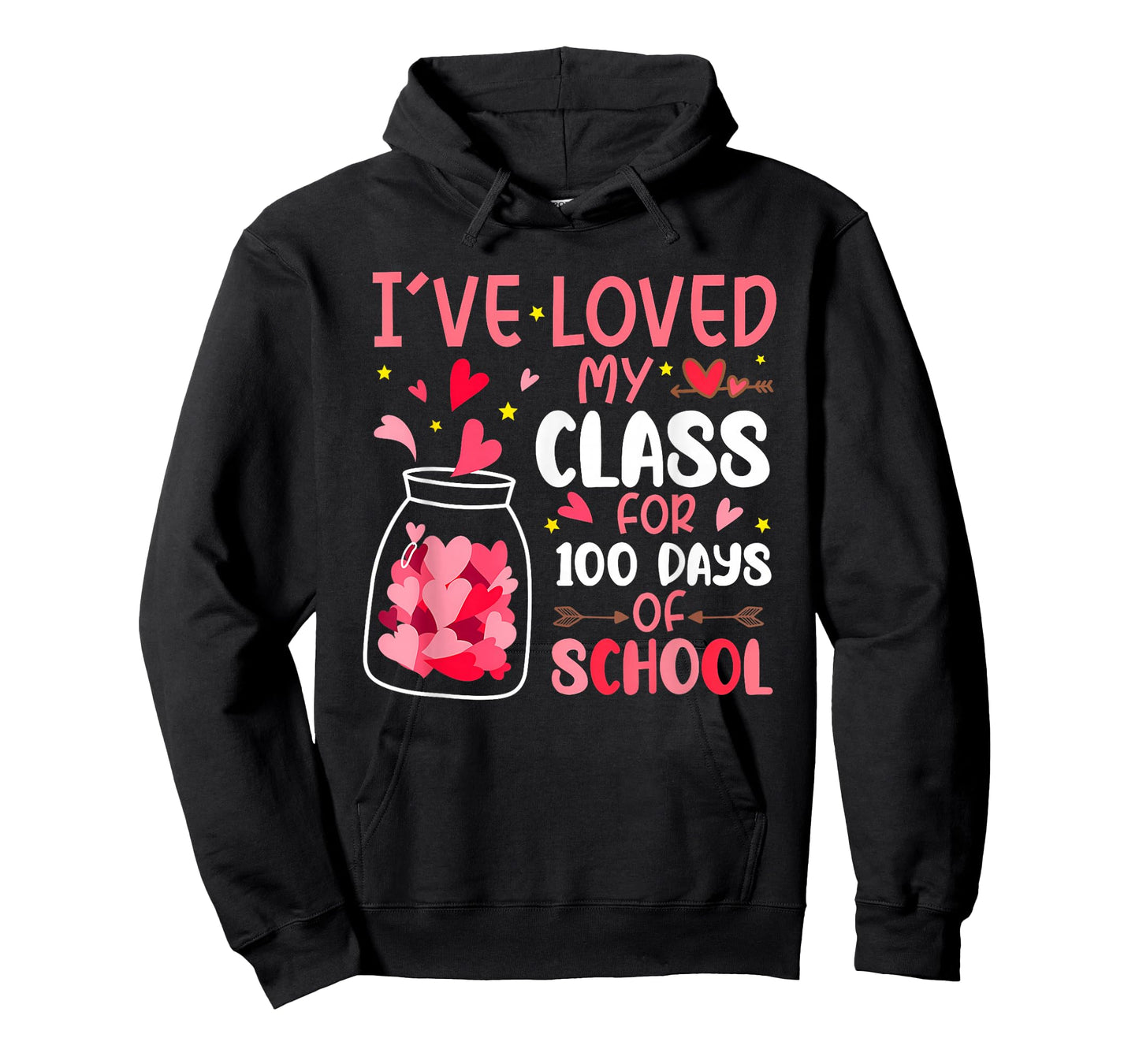 I've Loved My Class for 100 Days School Valentine Teacher T-Shirt