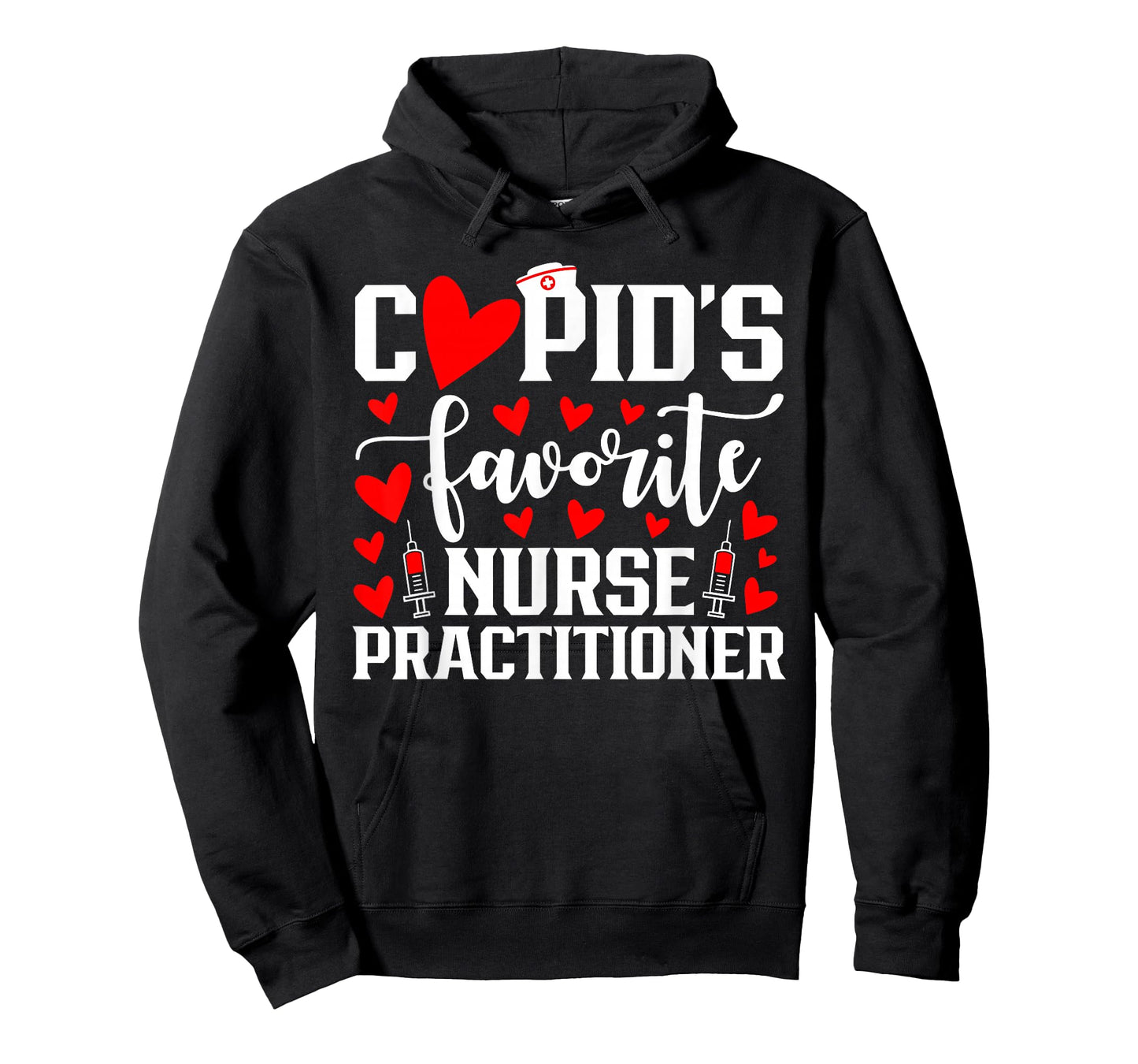 Cupid's Favorite Nurse Practitioner Heart Valentine's Day T-Shirt