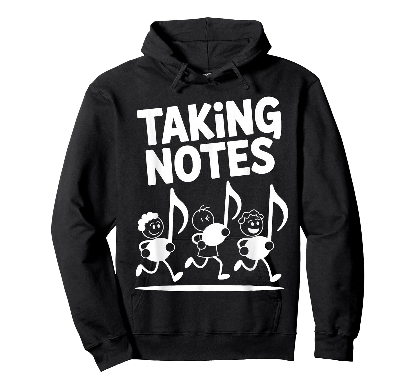 Taking Notes Funny Music Pun Cartoon Musician Graphic T-Shirt