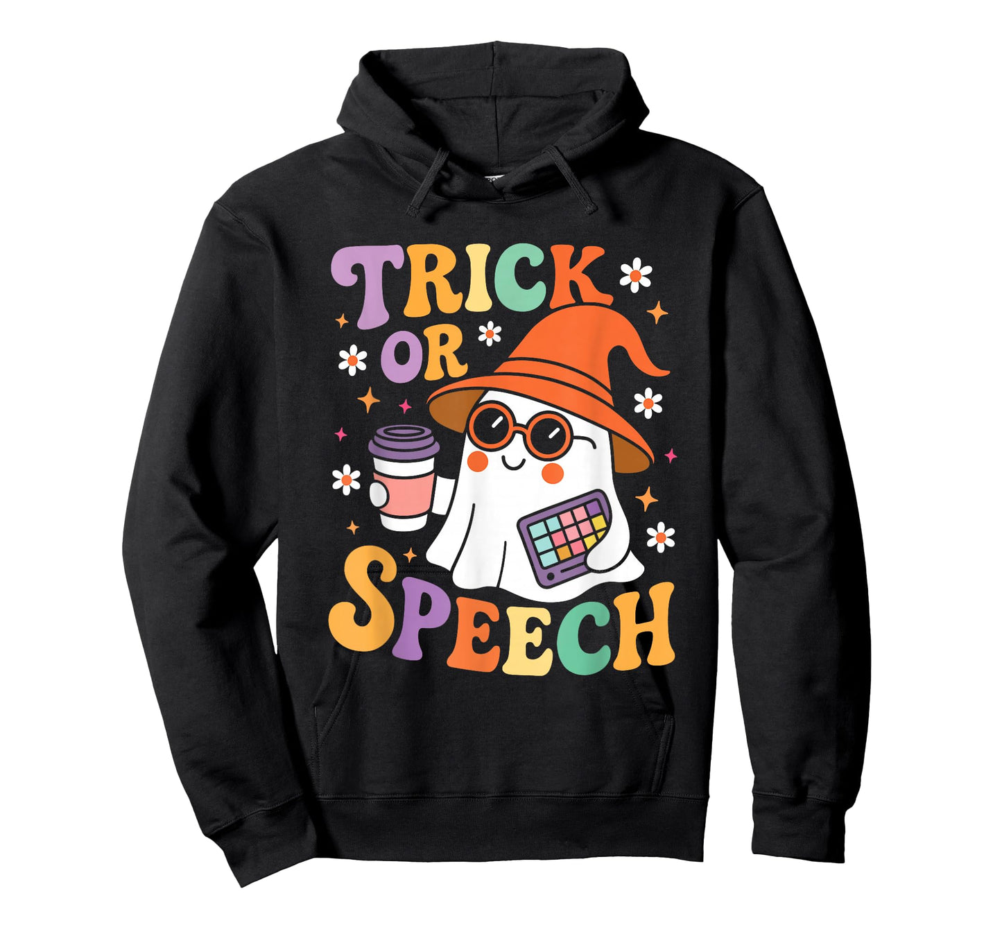 Trick or Speech Halloween SLP Retro Speech Therapy Halloween T-Shirt