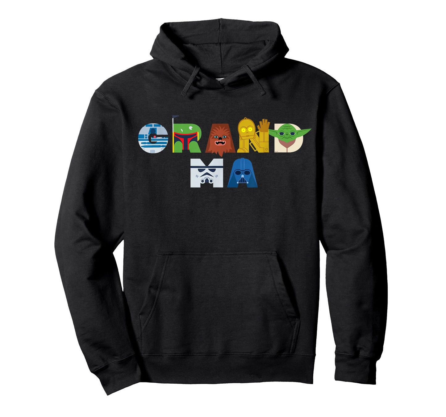 Star Wars Grandma Character Letters Family Trip Matching T-Shirt