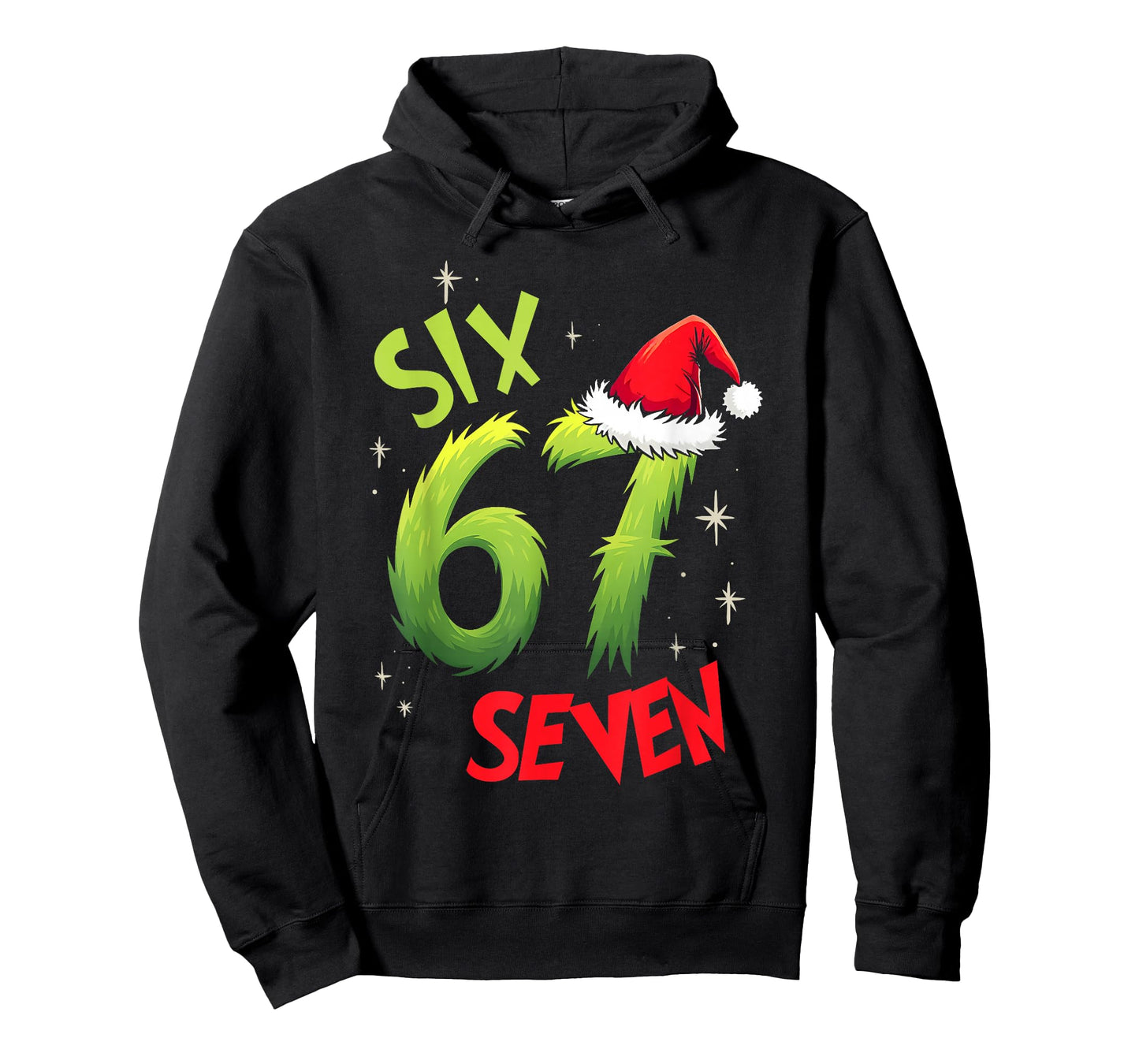 Six Seven 6 7 Gen Z Alpha Meme Slang Merry Christmas Holiday T-Shirt