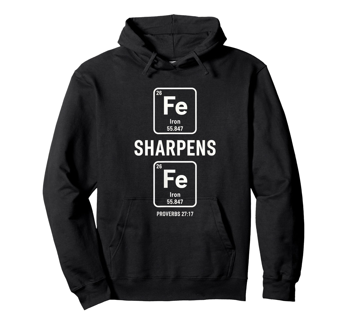 Christian Proverbs 27:17 Iron Sharpens Iron Fe Element T-Shirt