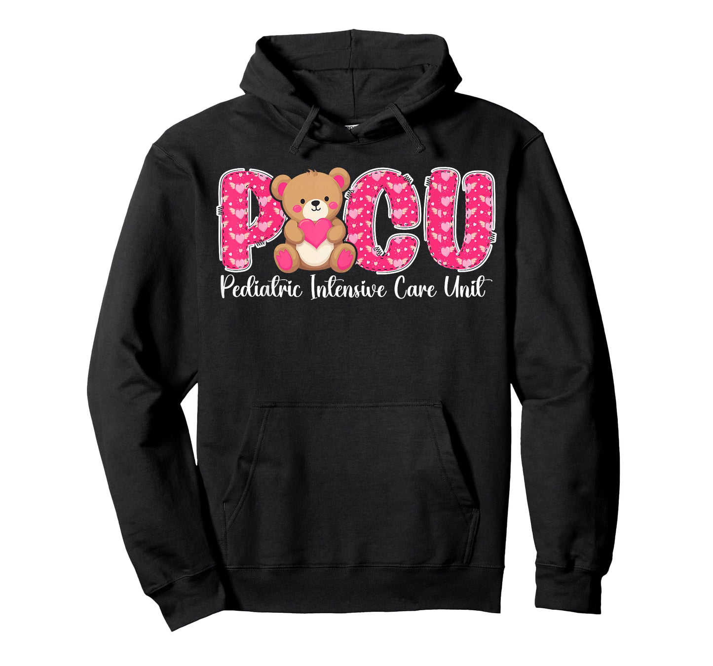 PICU Valentine Pediatric Intensive Care Unit Valentines Day T-Shirt