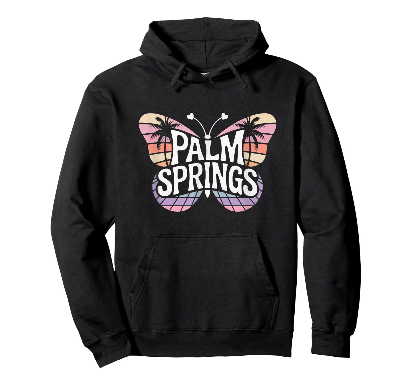 Palm Springs Butterfly - California Desert City Word Art T-Shirt