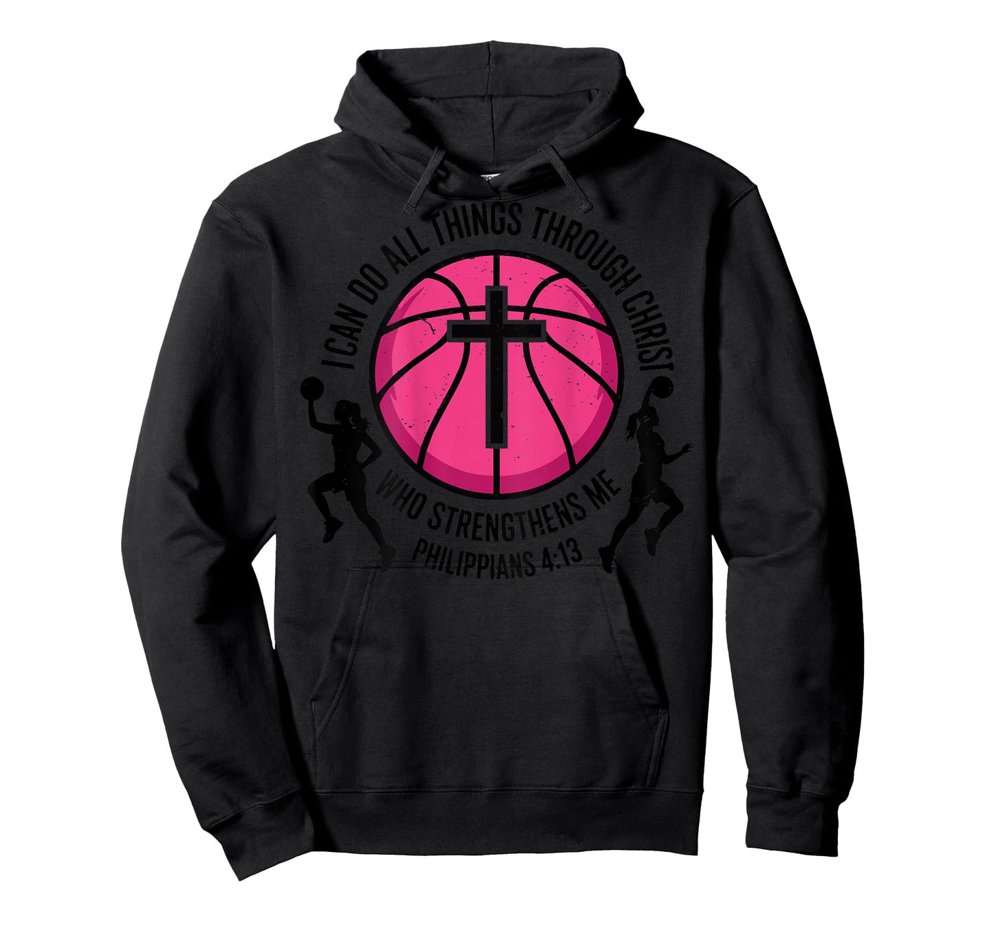 Girls Basketball Christian-Shirt Youth I Can Do All Things T-Shirt