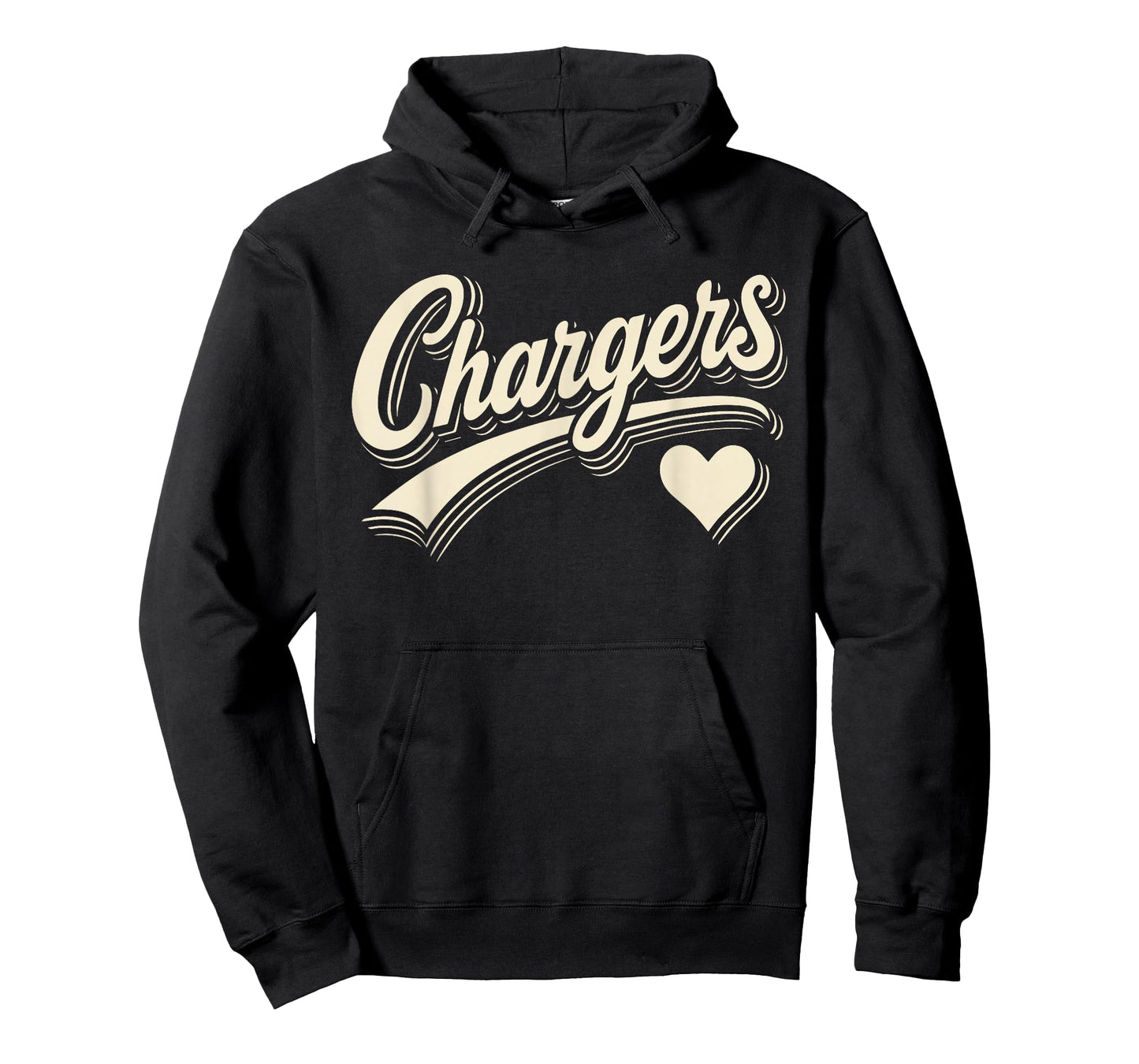 Vintage Chargers Name Heart Retro Gift for Men Women Kids T-Shirt